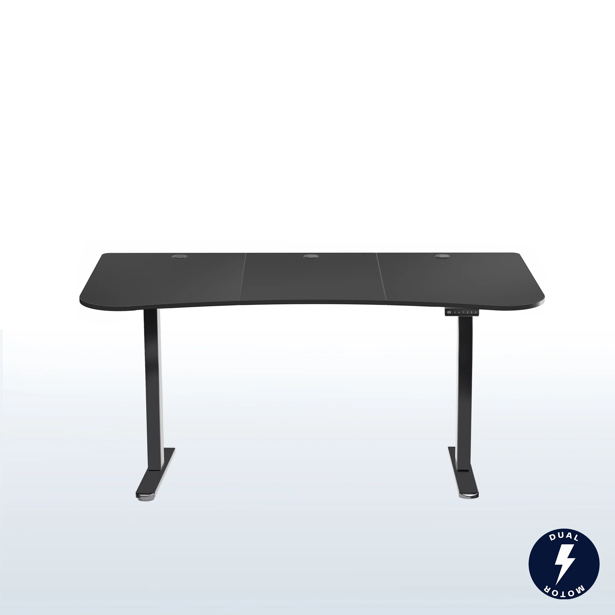 2B Split Top Series - Dual Motor Electric Desk with Push Button Memory Controller