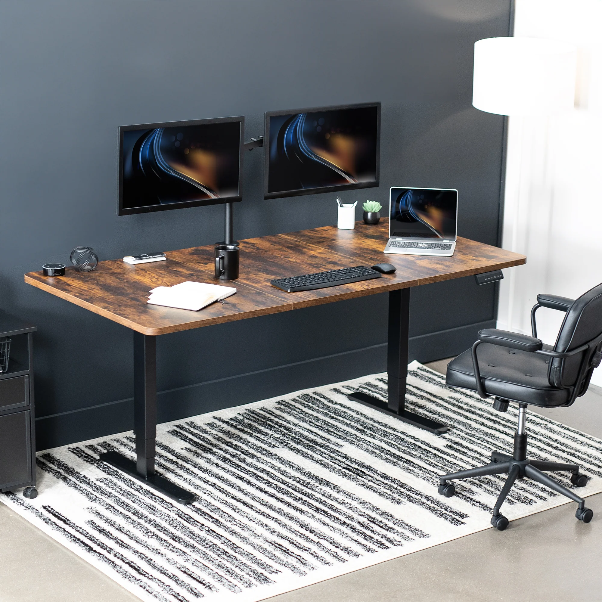 2B Split Top Series - Dual Motor Electric Desk with Push Button Memory Controller - Image 105