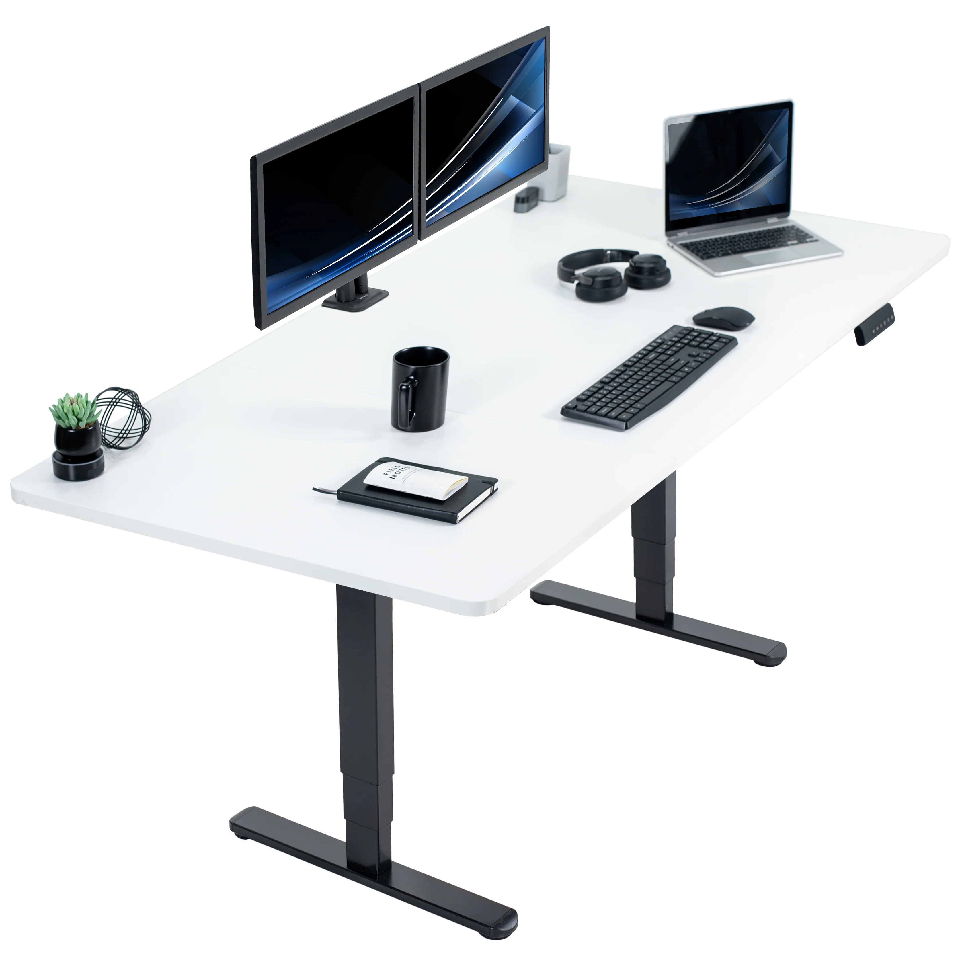 2B Split Top Series - Dual Motor Electric Desk with Push Button Memory Controller - Image 108