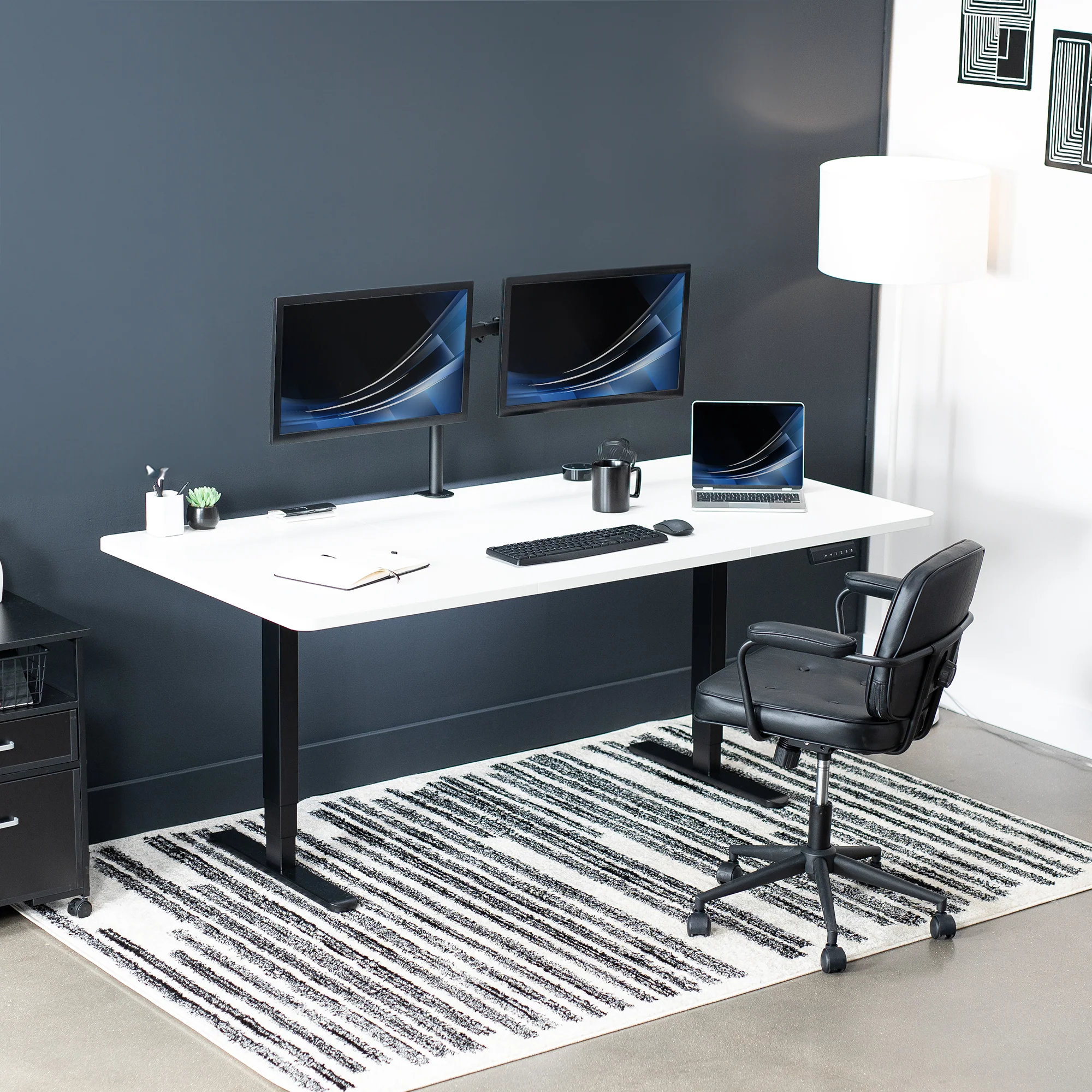 2B Split Top Series - Dual Motor Electric Desk with Push Button Memory Controller - Image 109