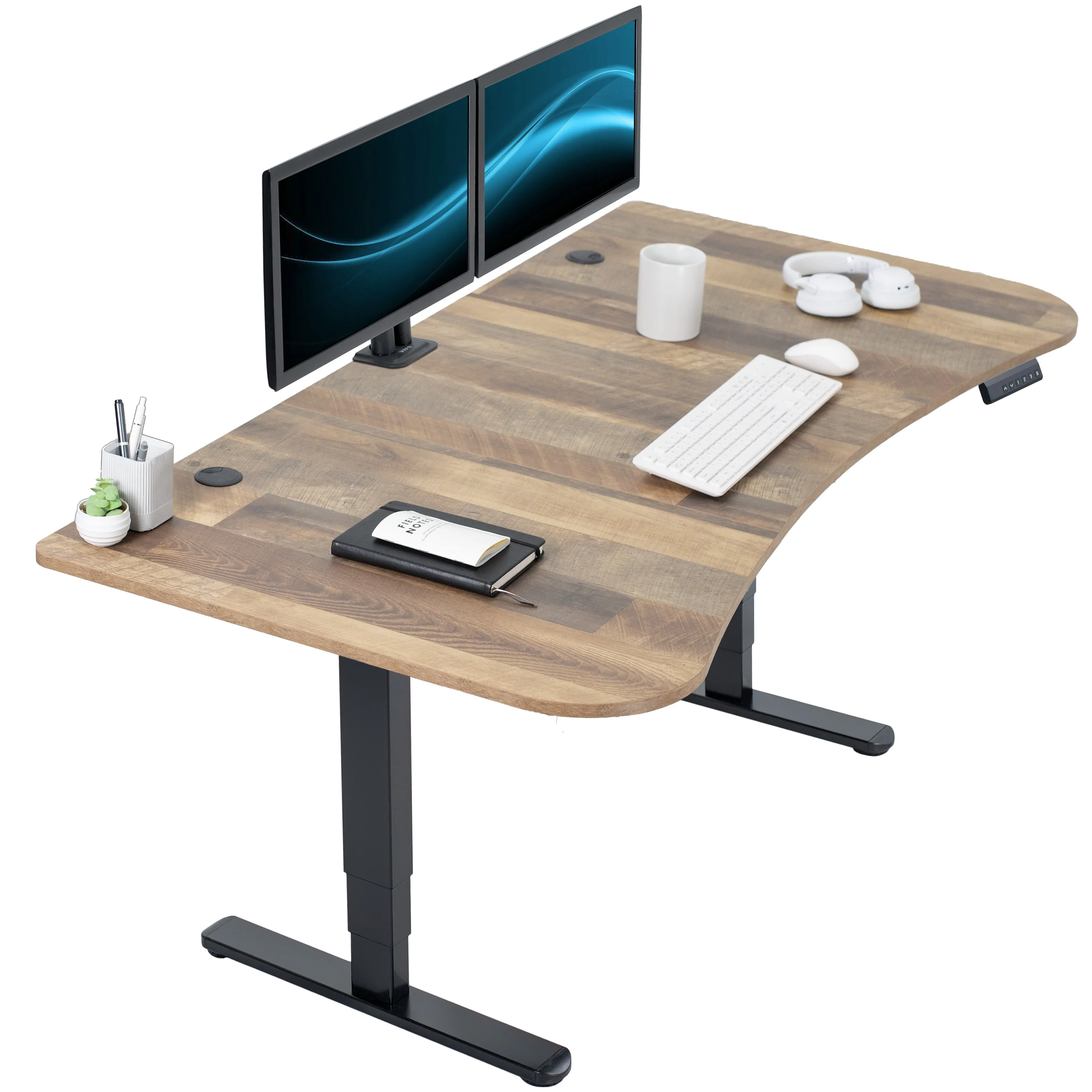 2B Split Top Series - Dual Motor Electric Desk with Push Button Memory Controller - Image 18
