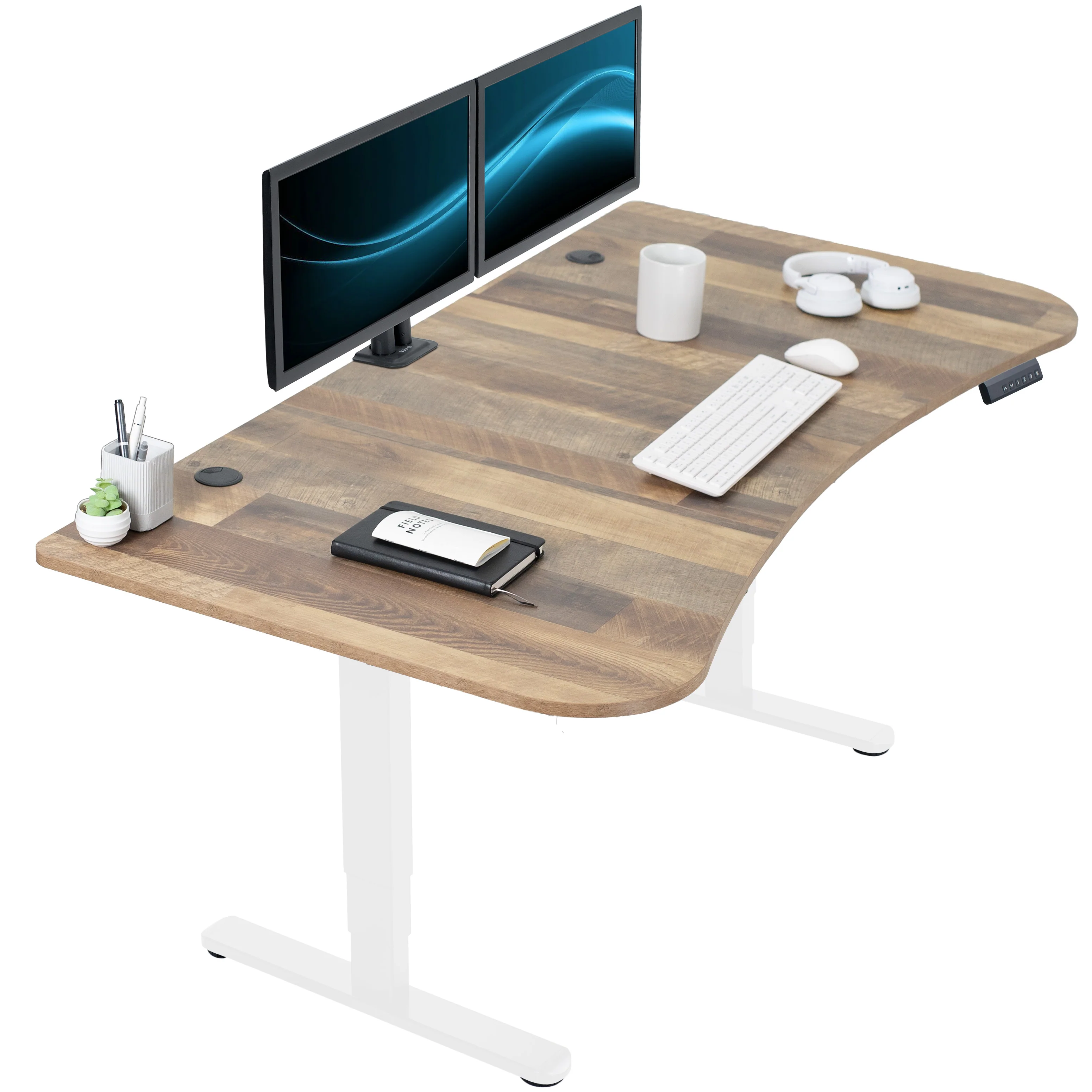 2B Split Top Series - Dual Motor Electric Desk with Push Button Memory Controller - Image 34