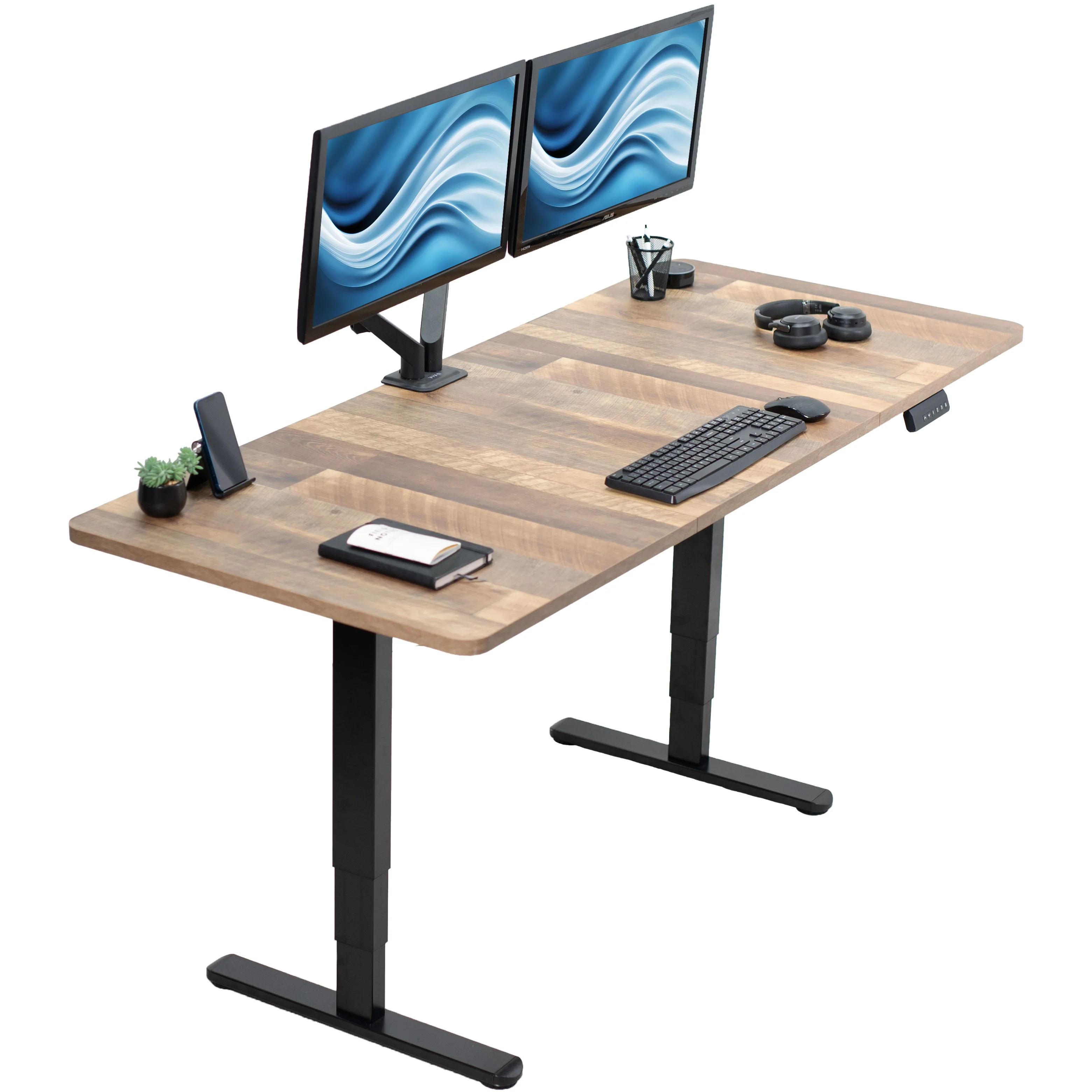 2B Split Top Series - Dual Motor Electric Desk with Push Button Memory Controller - Image 61