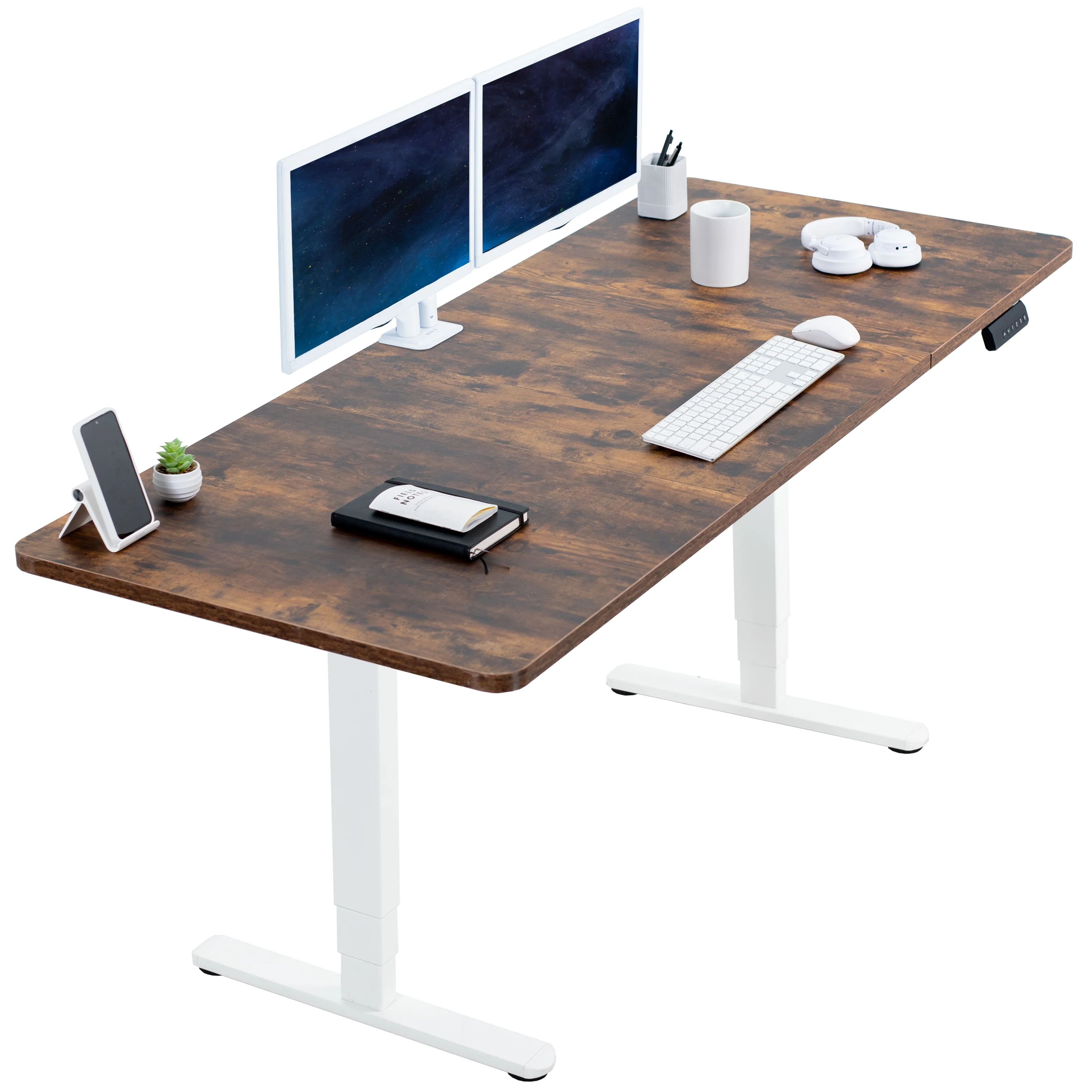 2B Split Top Series - Dual Motor Electric Desk with Push Button Memory Controller - Image 79
