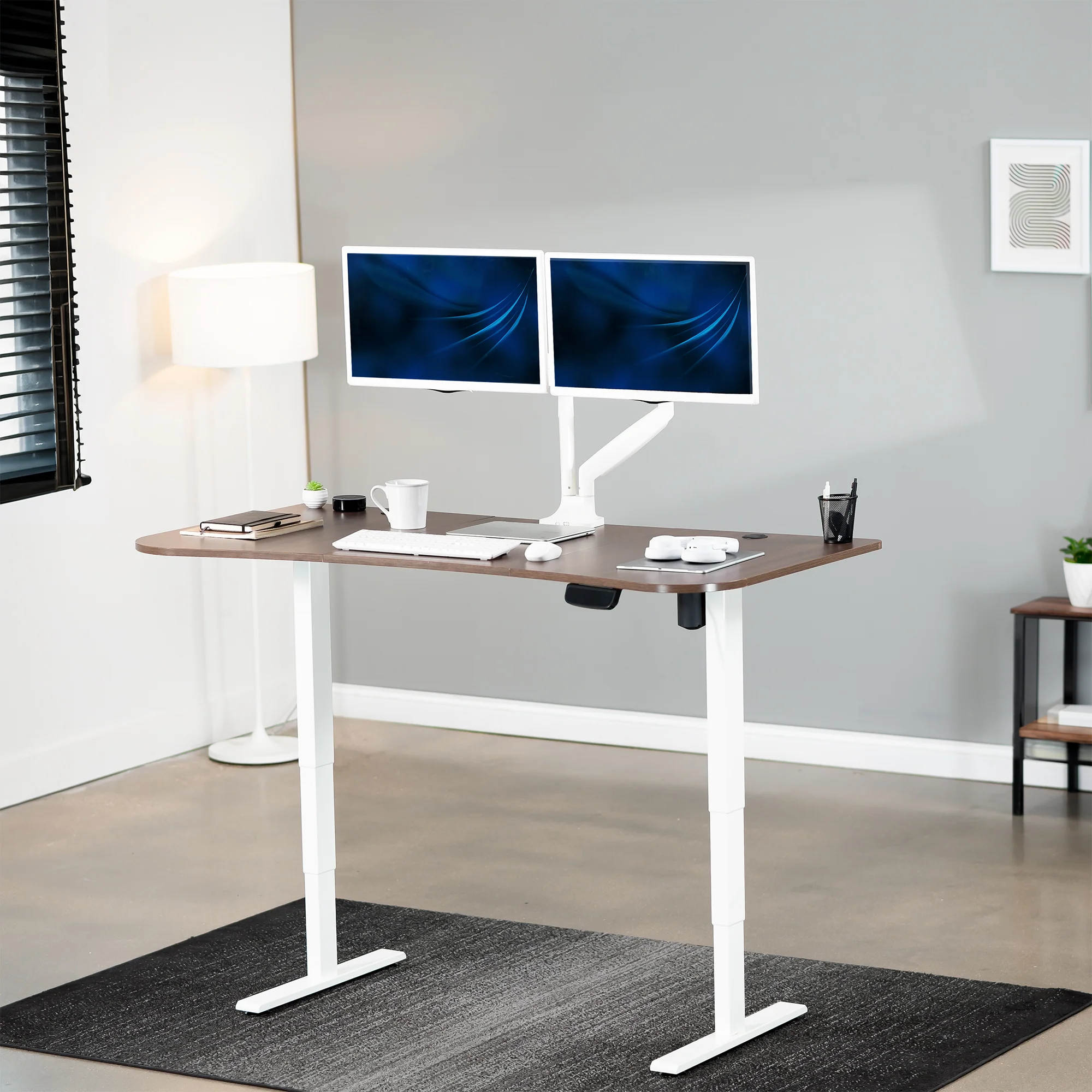 2E Series - 63" x 32" Electric Desk with Touch Screen Memory Controller - Image 32