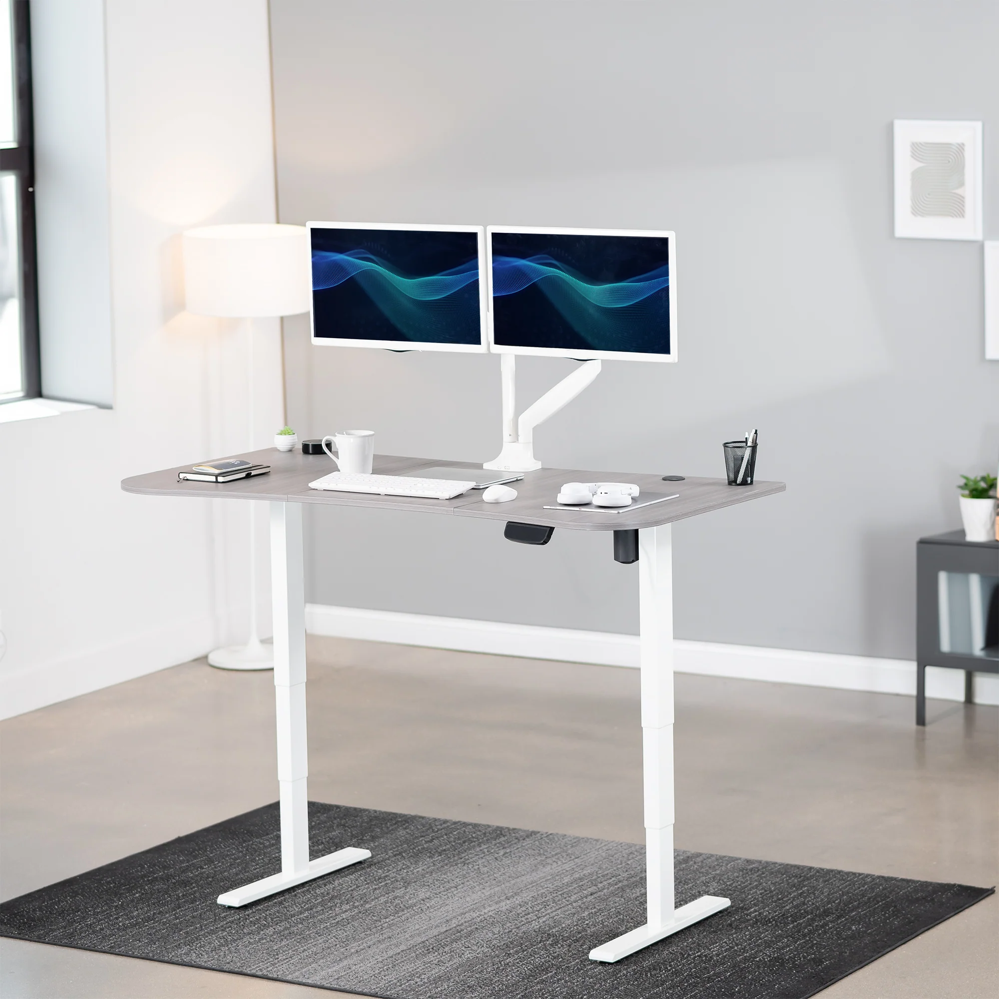 2E Series - 63" x 32" Electric Desk with Touch Screen Memory Controller - Image 34