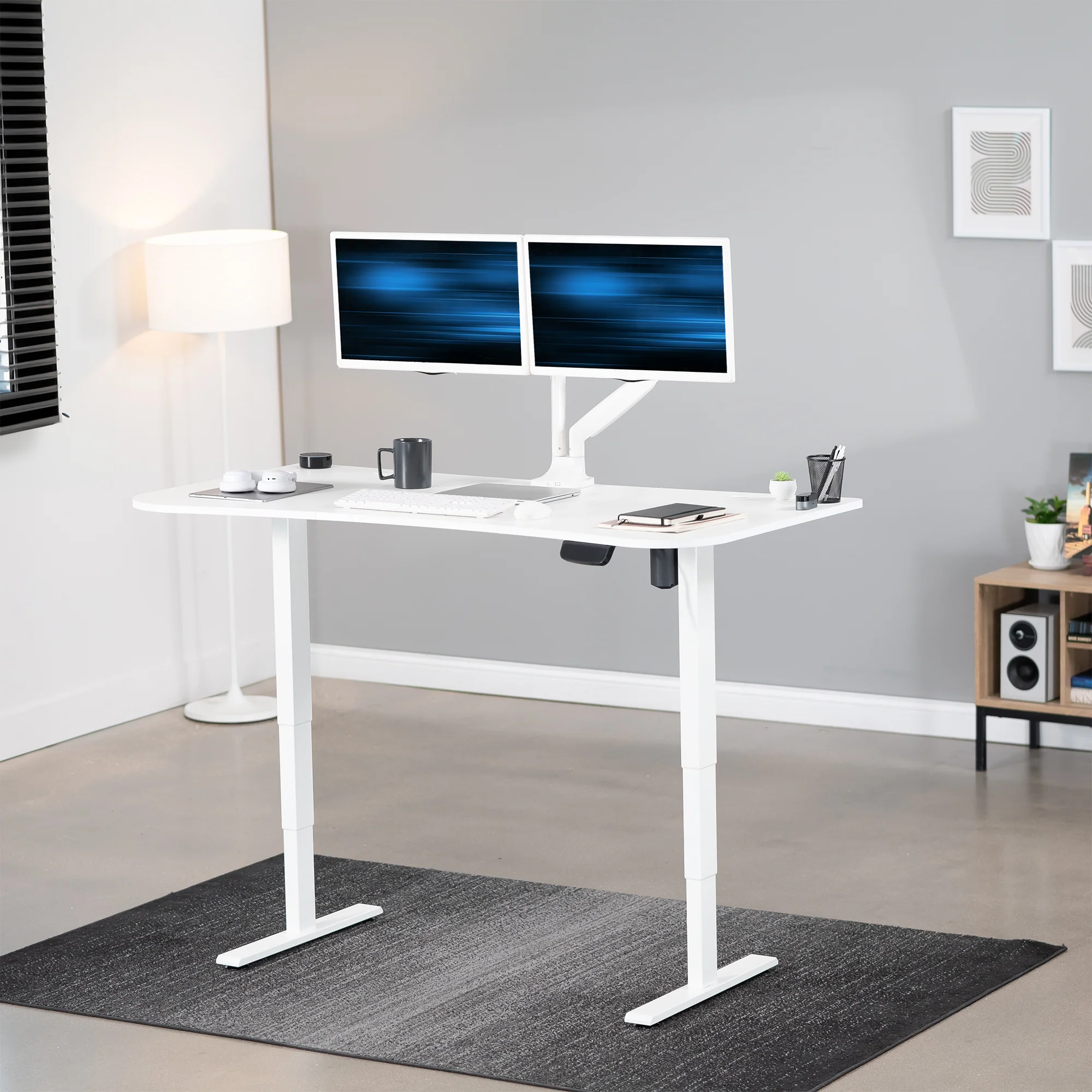 2E Series - 63" x 32" Electric Desk with Touch Screen Memory Controller - Image 40