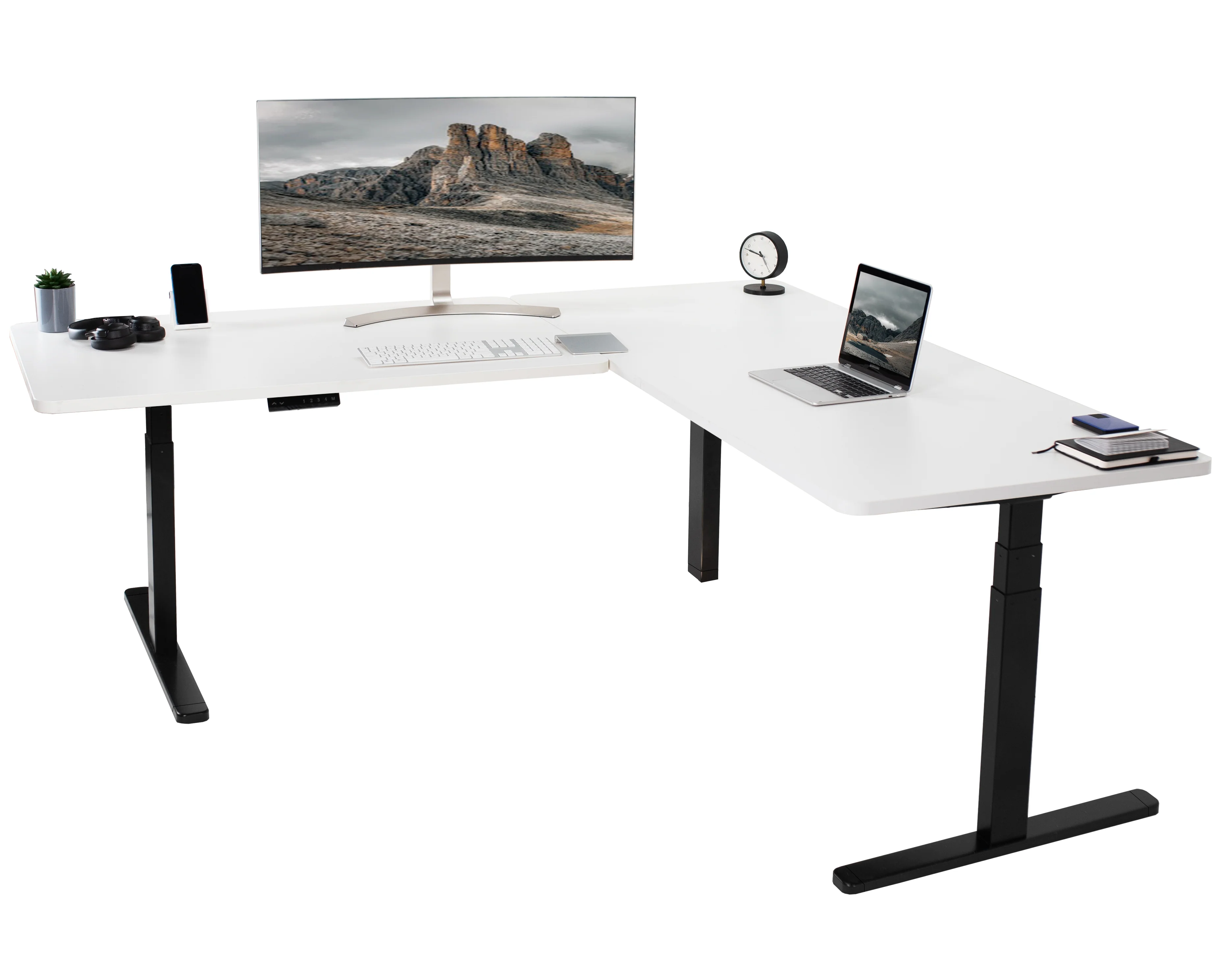 3E Series - Triple Motor Corner Electric Desk - Image 84