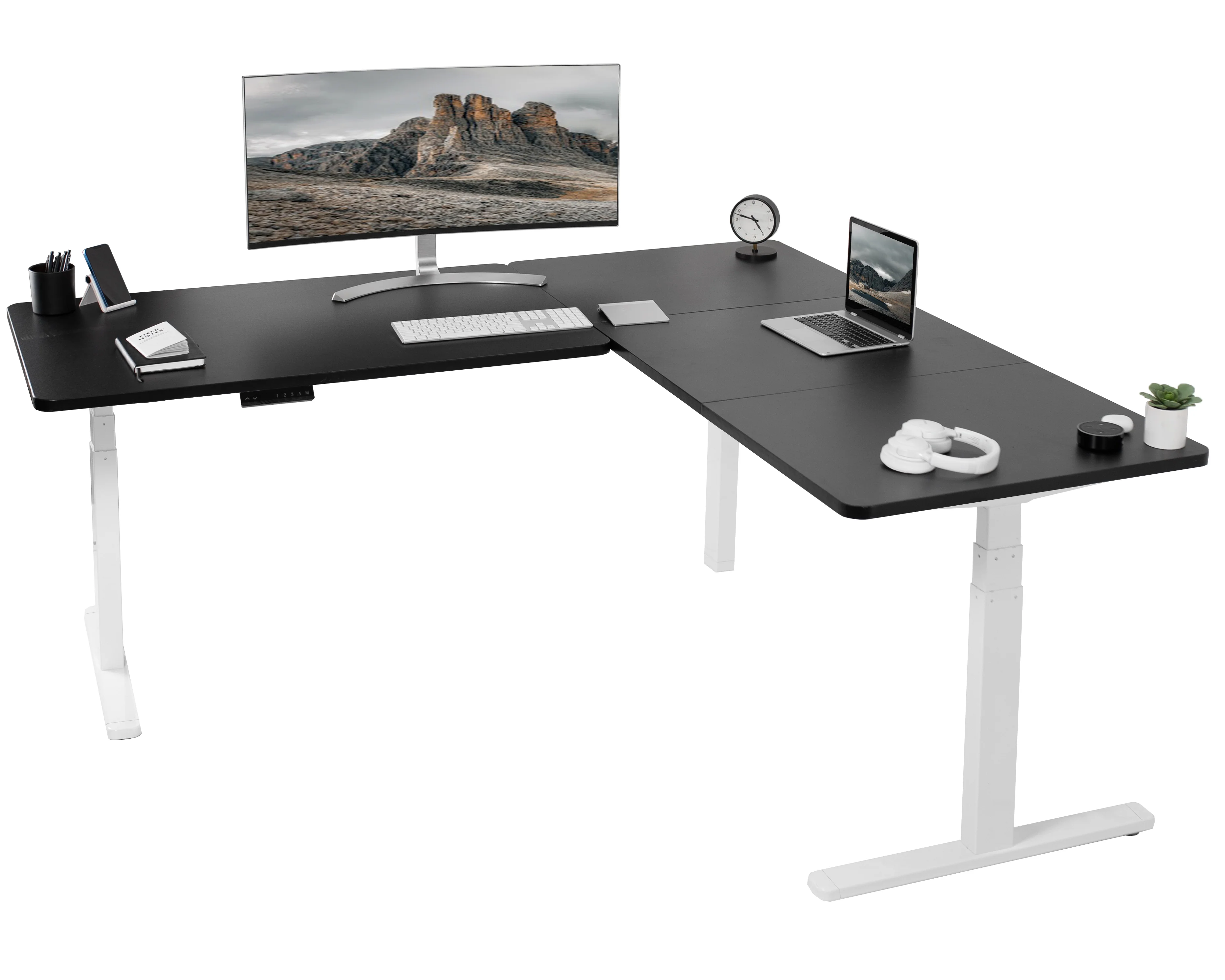 3E Series - Triple Motor Corner Electric Desk - Image 86