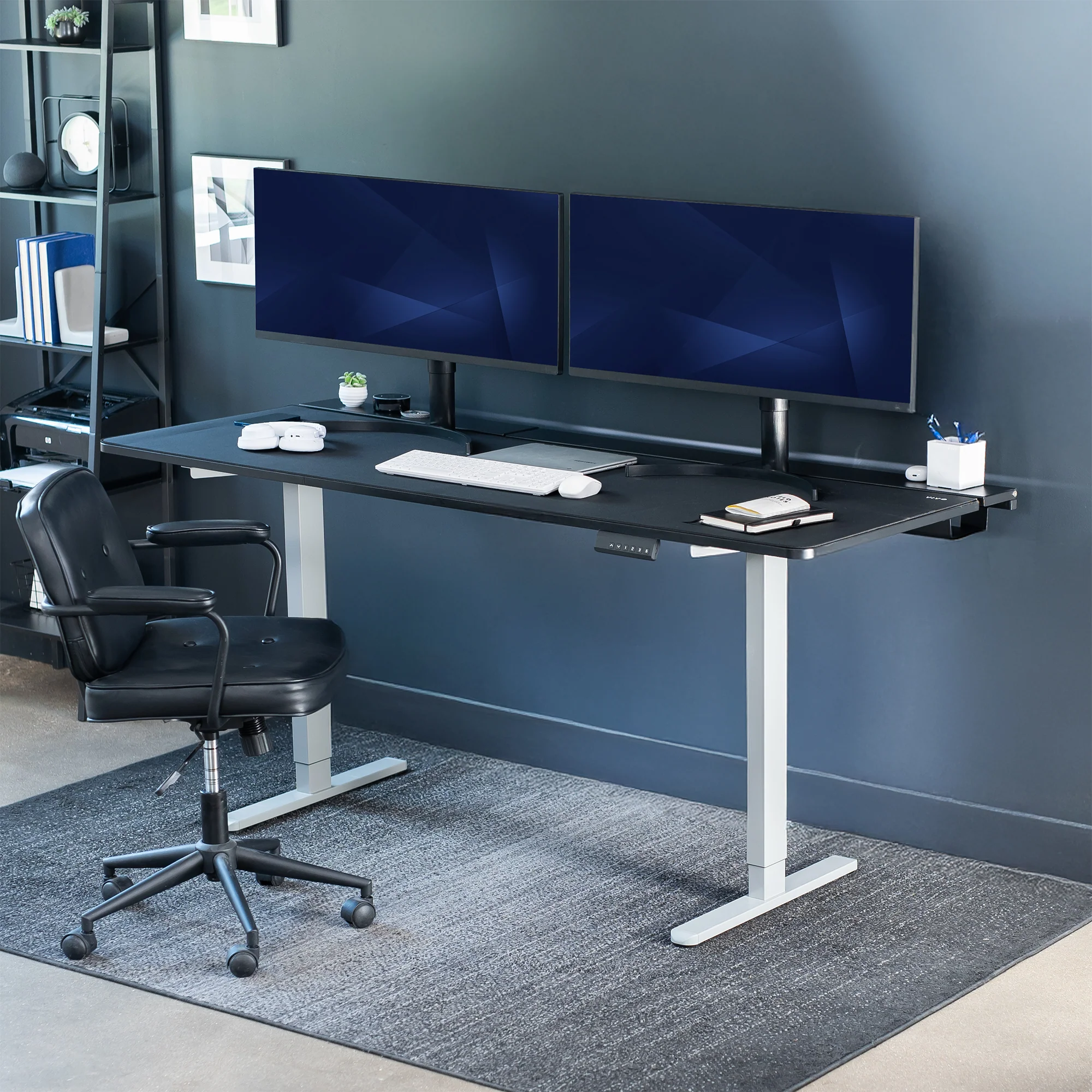 E2B-P3B Series - Dual Motor Electric Desk with Concealed Cable Table Top & Full-Size Pad - Image 28