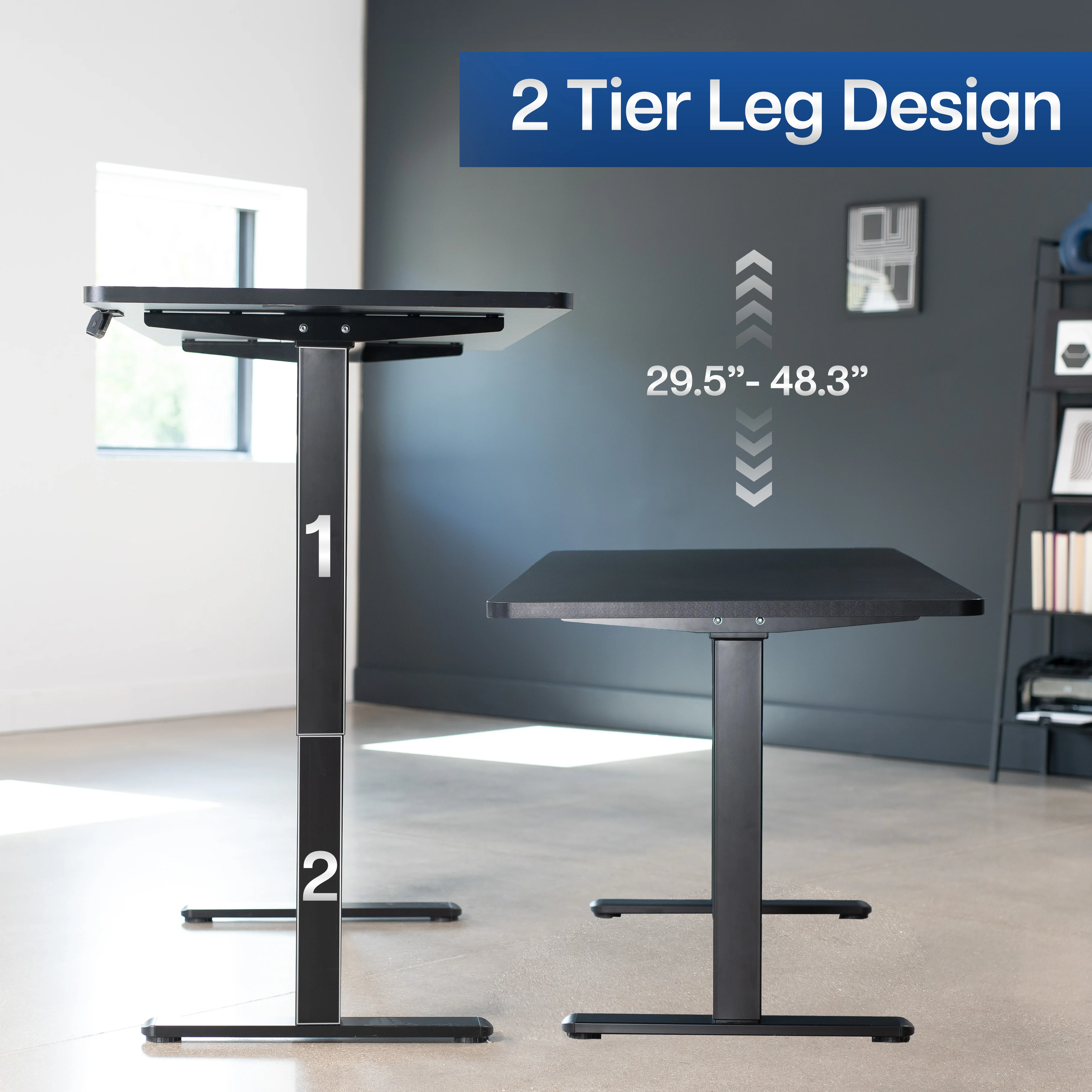E2 Series - 71" x 30" Dual Motor Electric Desk - Image 7