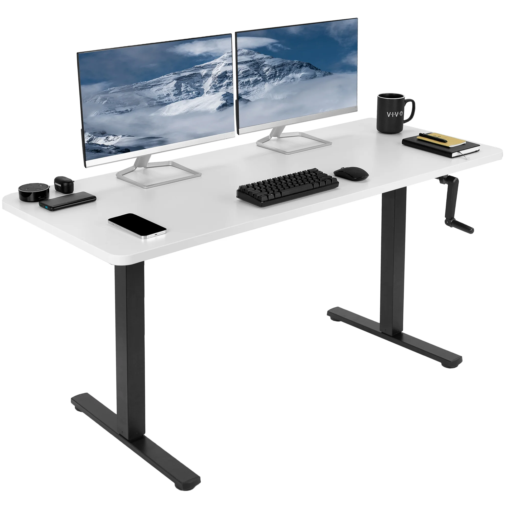 MB Series - 60" x 24" Manual Height Adjustable Desk - Image 16