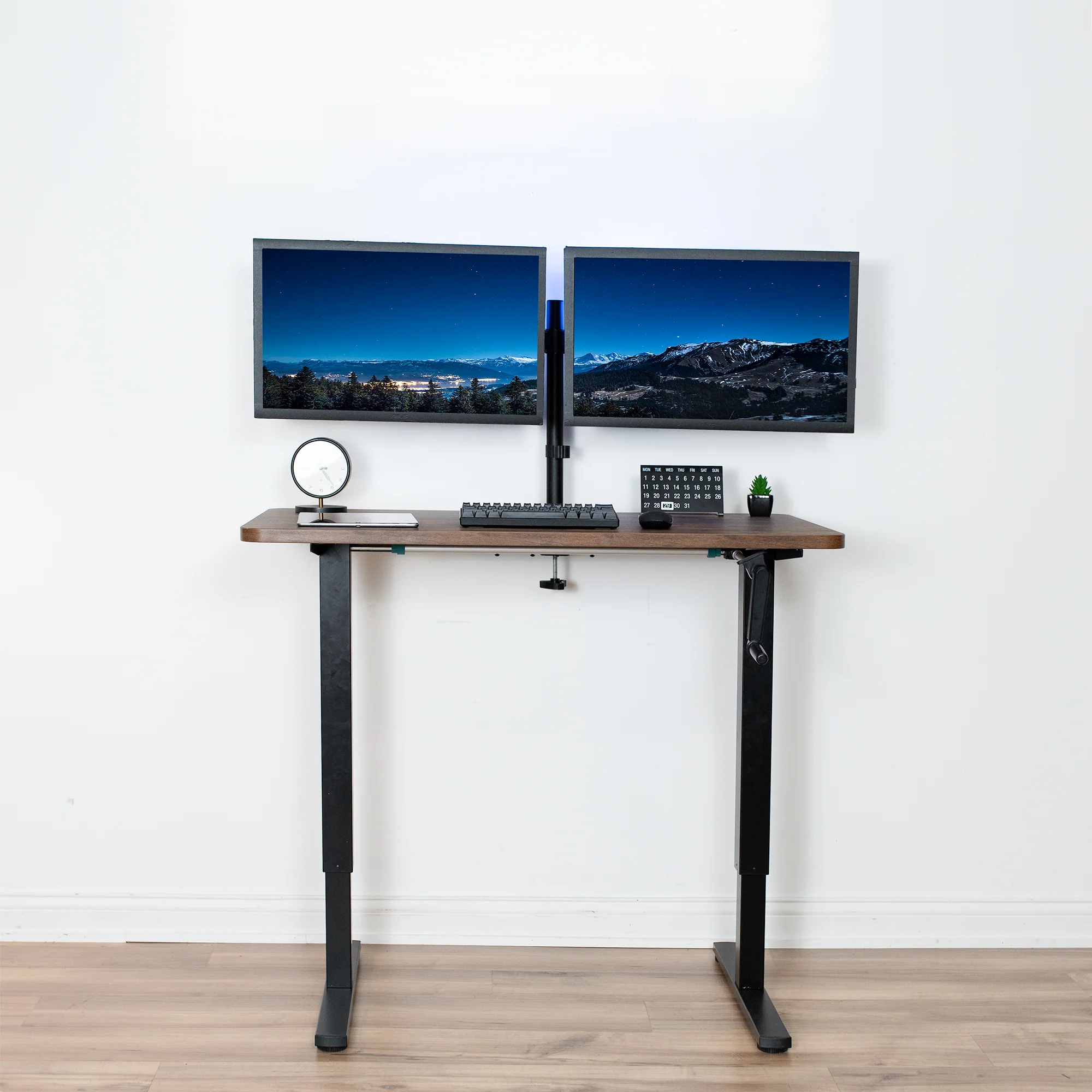 Compact Crank Height Adjustable Desk Frame - Image 6