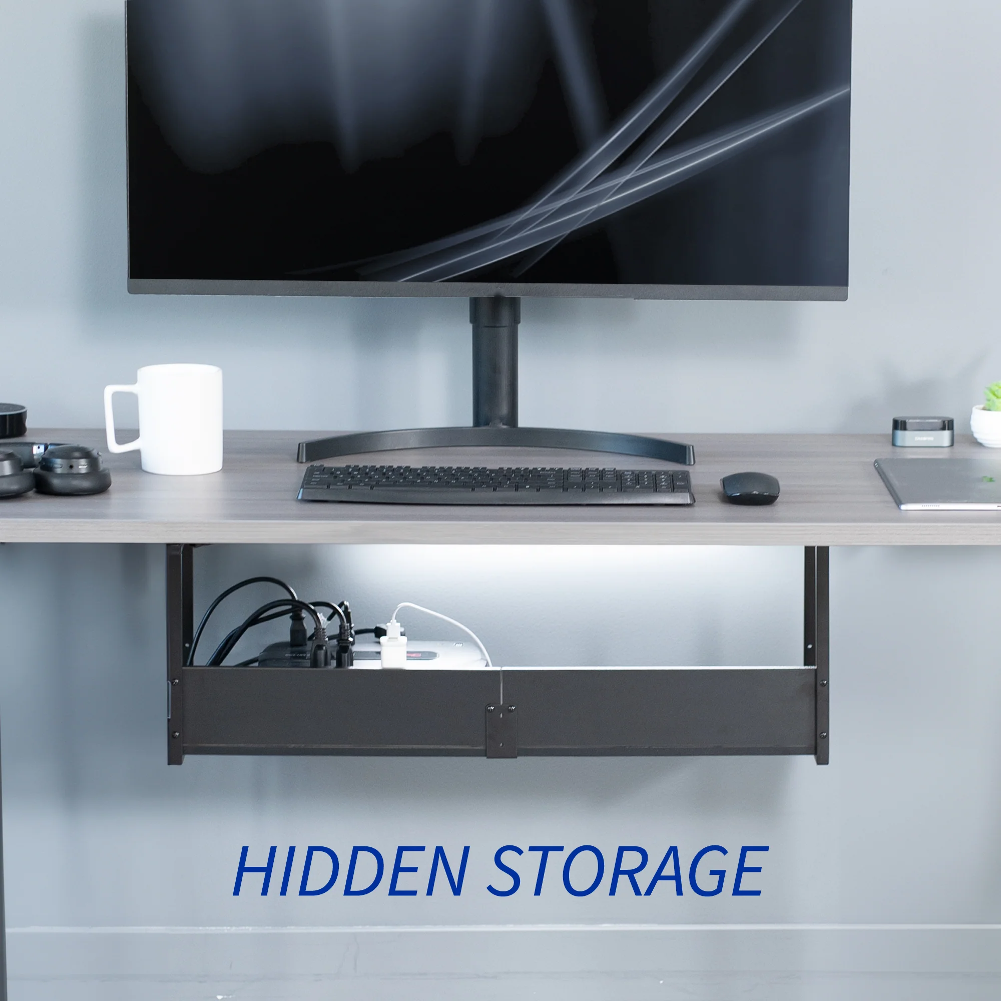30" Under Desk Shelf - Image 6