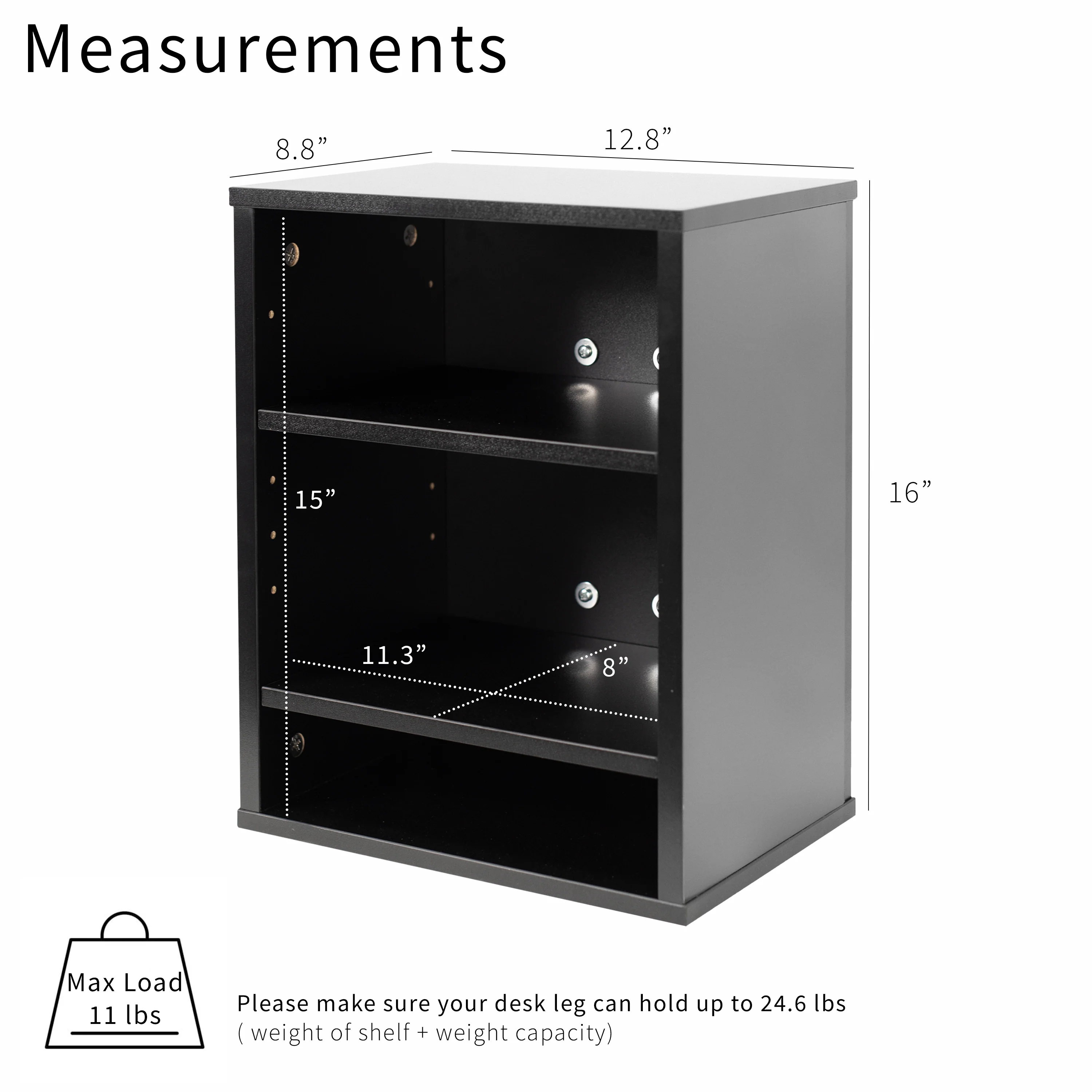 Clamp-on Shelving Unit for Desk - Image 3