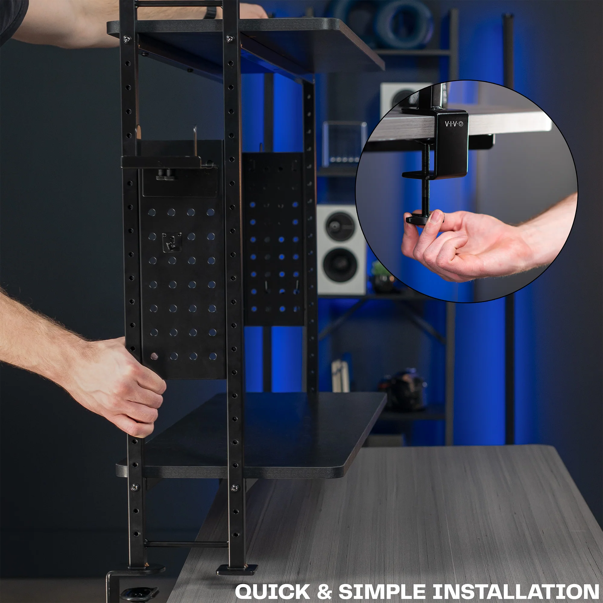 40" Clamp-on Gaming Shelf System - Image 8