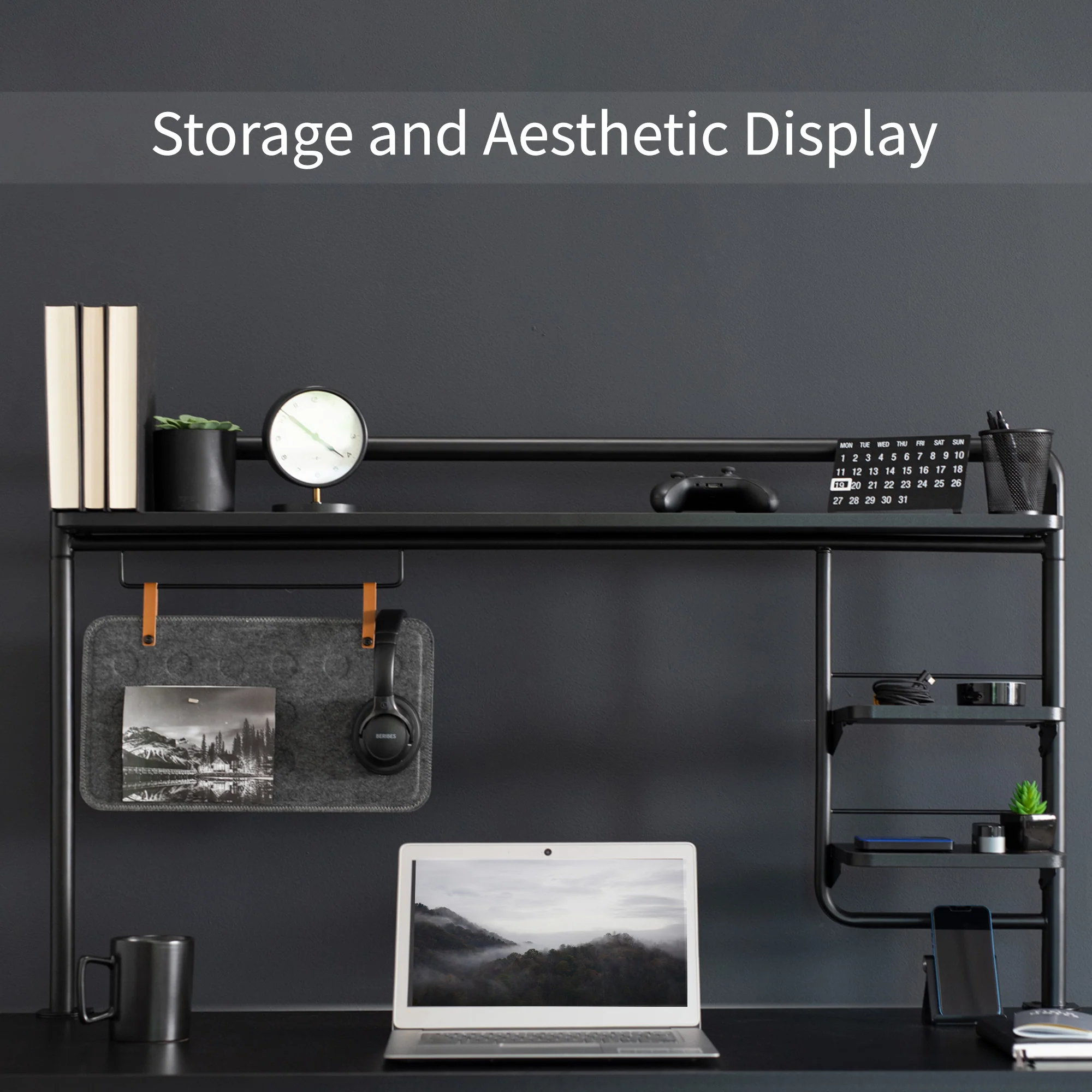 Clamp-on Desktop Shelving System - Image 4