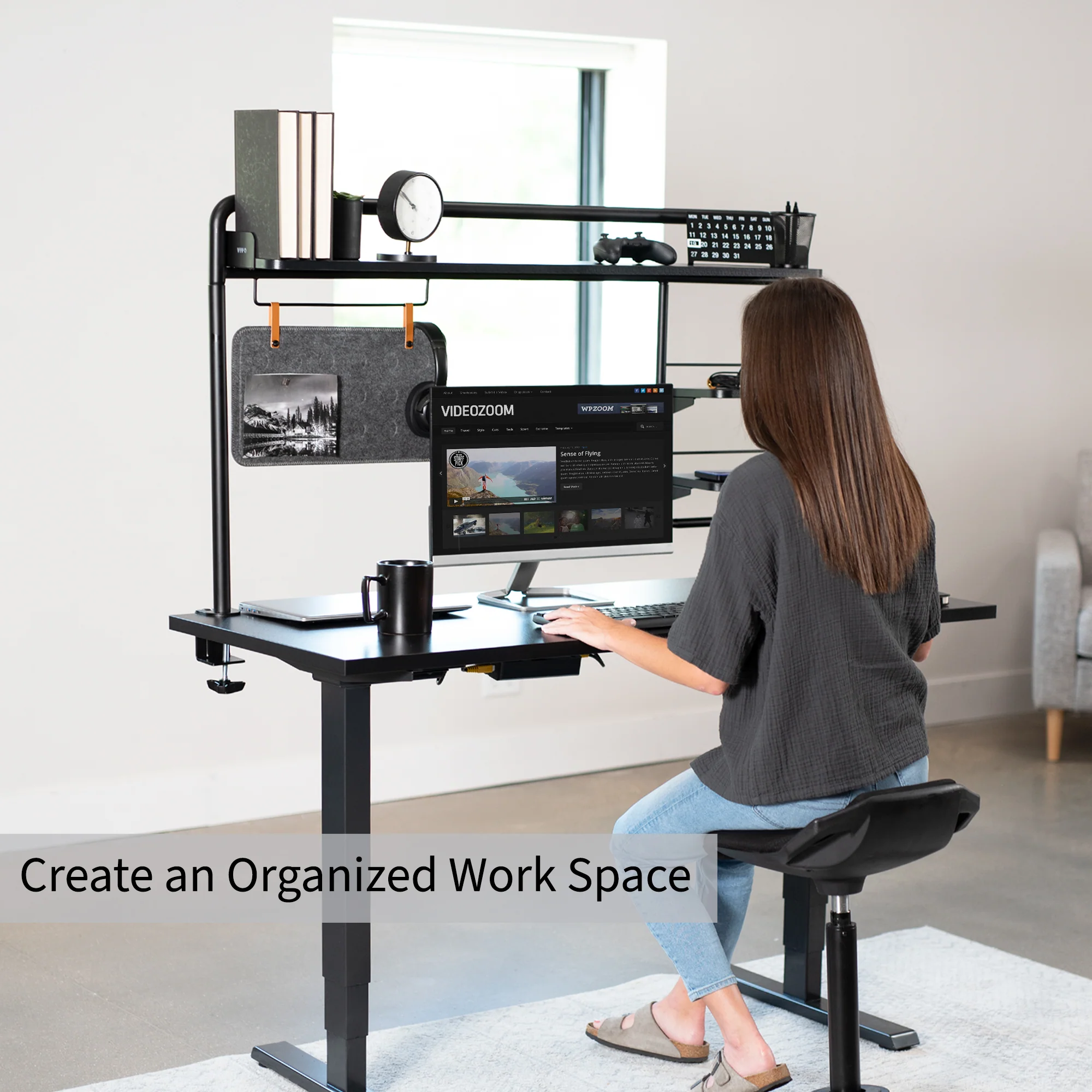 Clamp-on Desktop Shelving System - Image 6