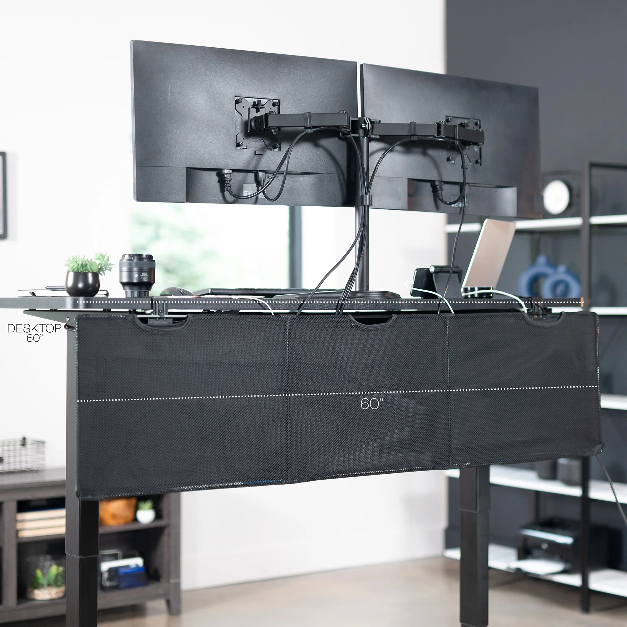 Clamp-on Cable Management Desk Skirt - Image 5