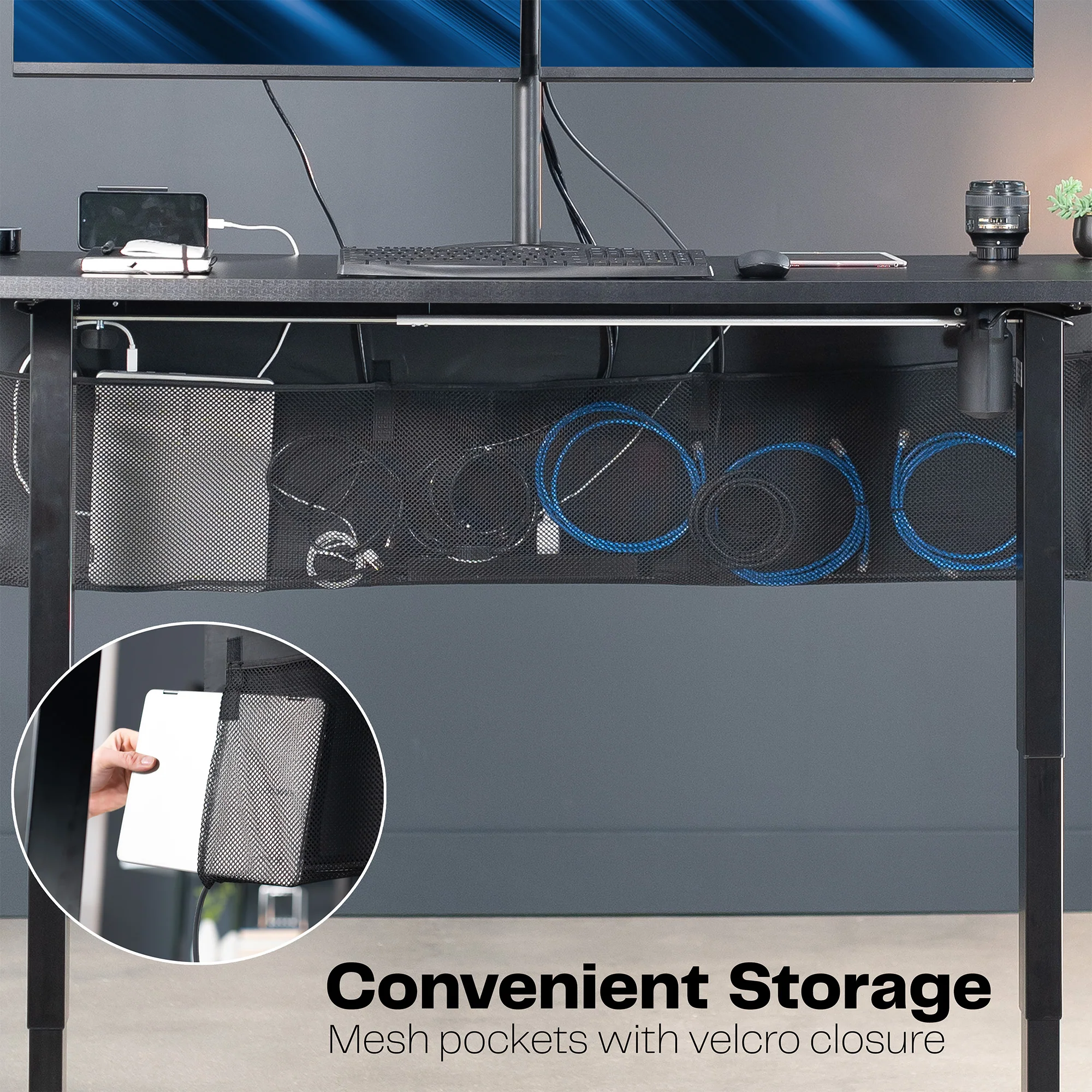Clamp-on Cable Management Desk Skirt - Image 7