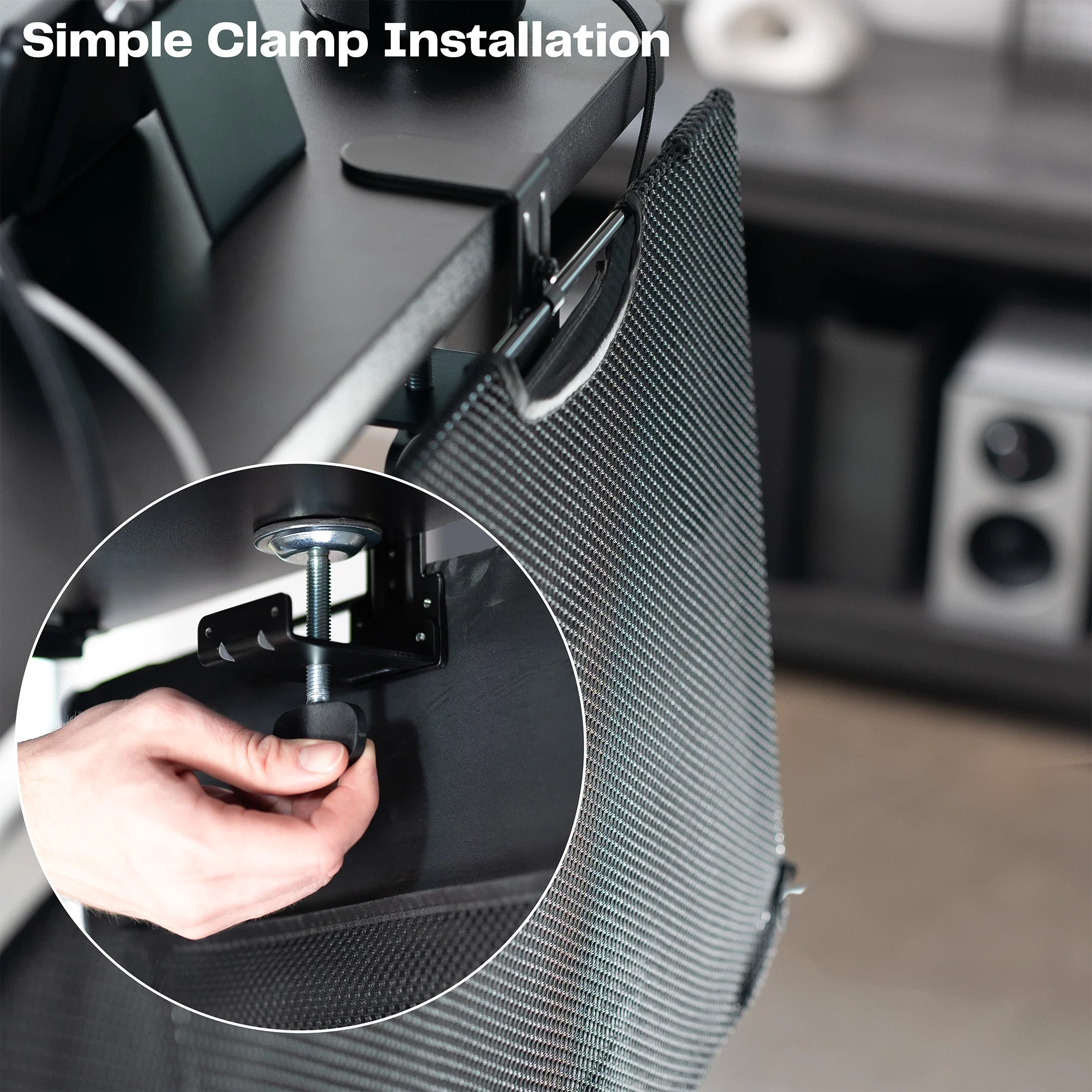 Clamp-on Cable Management Desk Skirt - Image 8