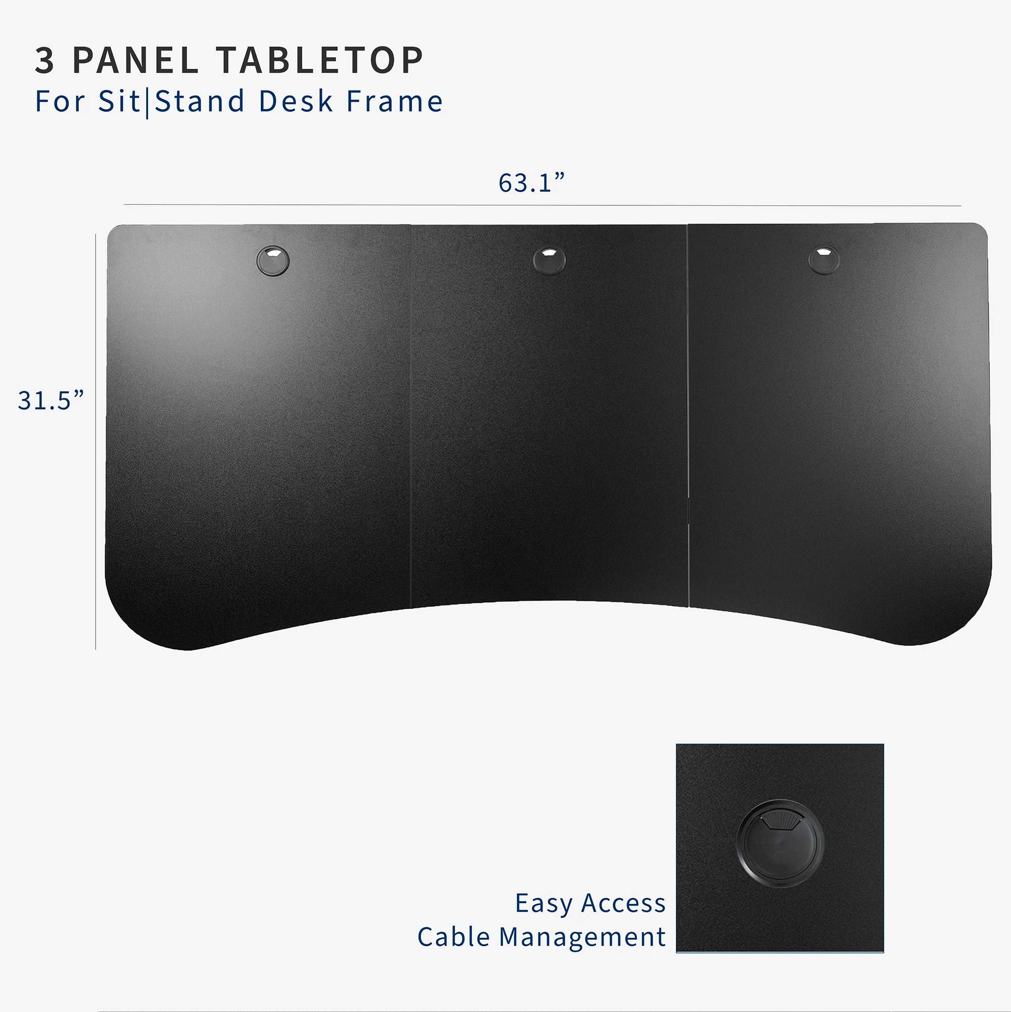 63” x 32” Table Top - Image 3