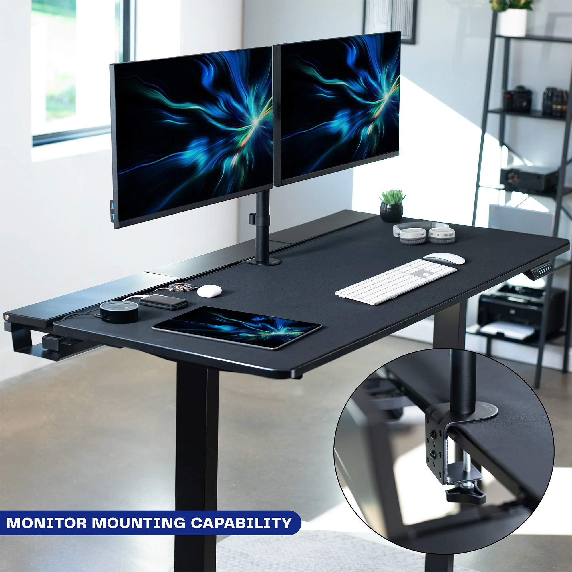 60" x 30" Concealed Cable Table Top with Full-Size Pad - Image 6