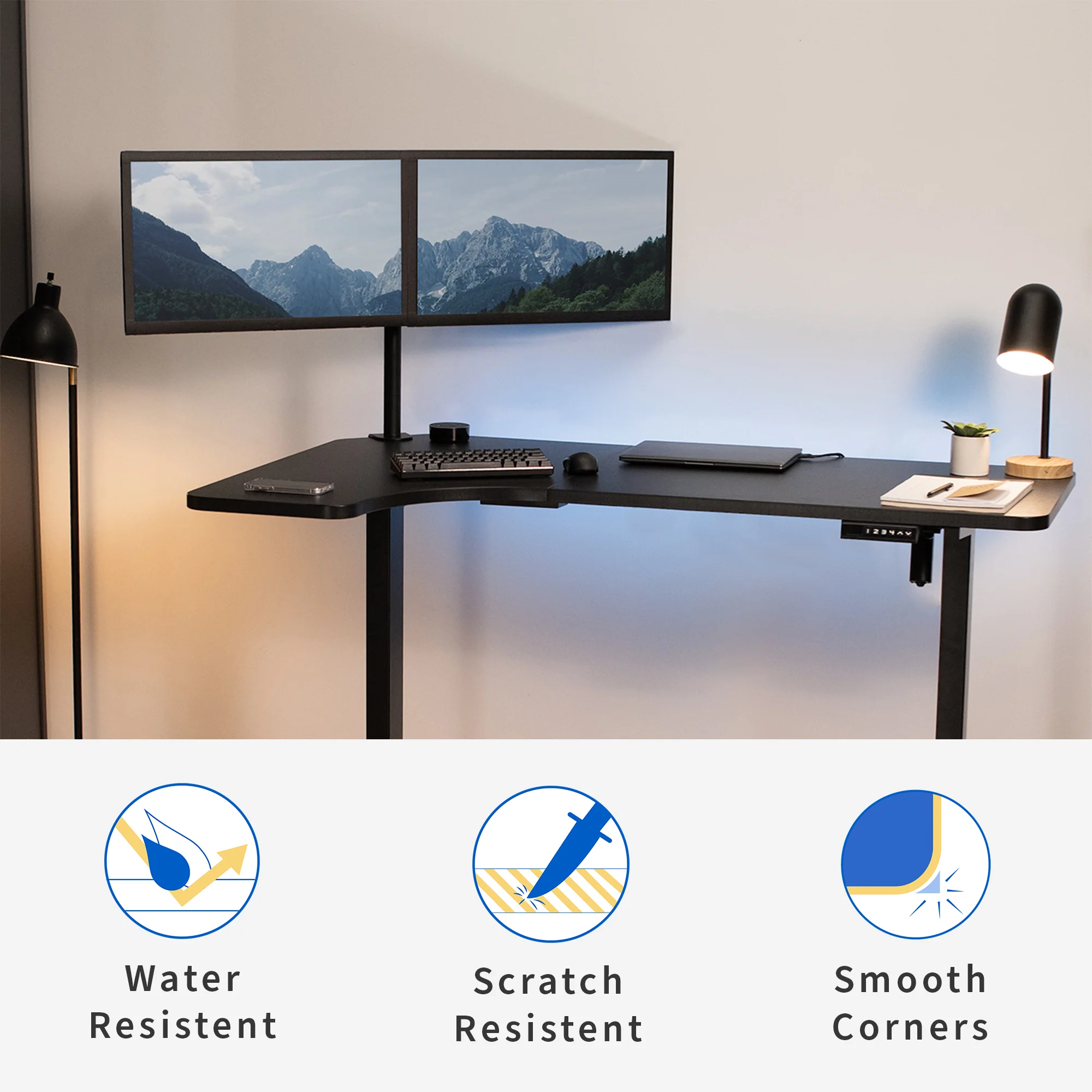 58" x 35" Reversible Corner Table Top - Image 7