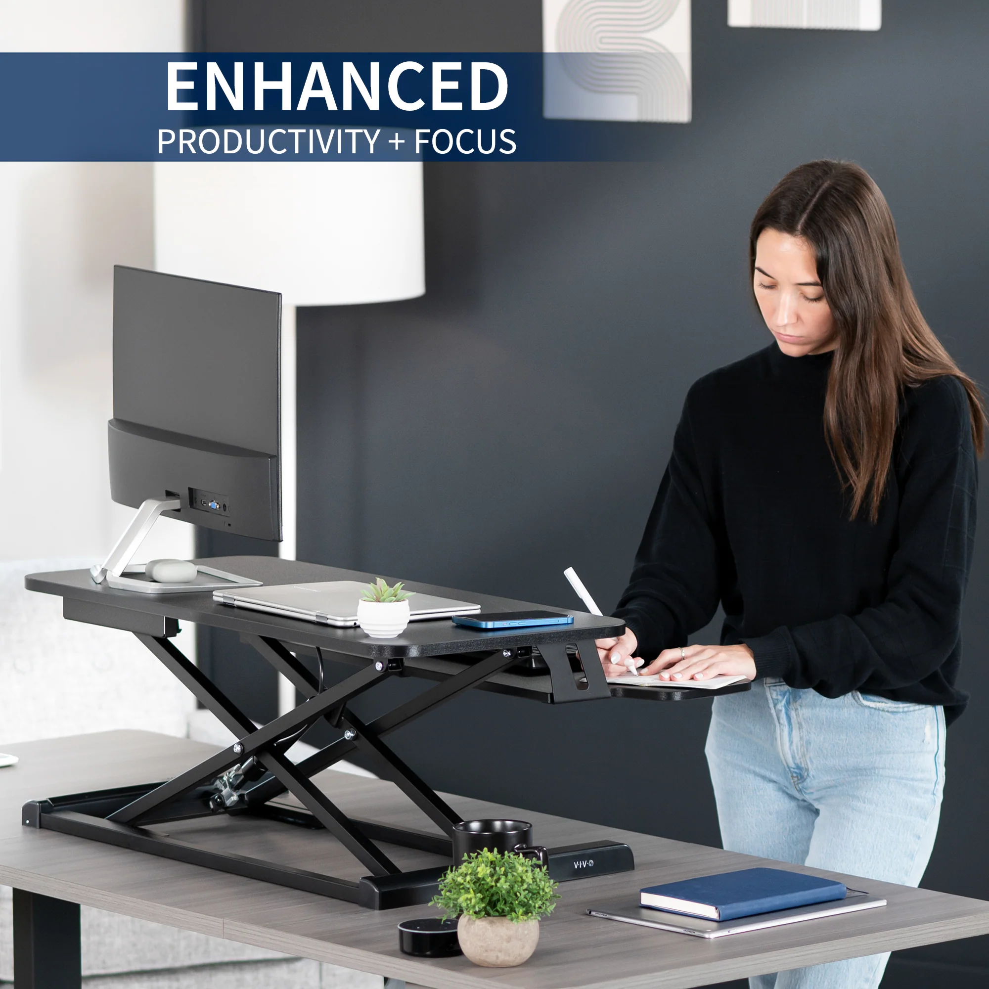 K Series Standing Desk Converter - Image 4