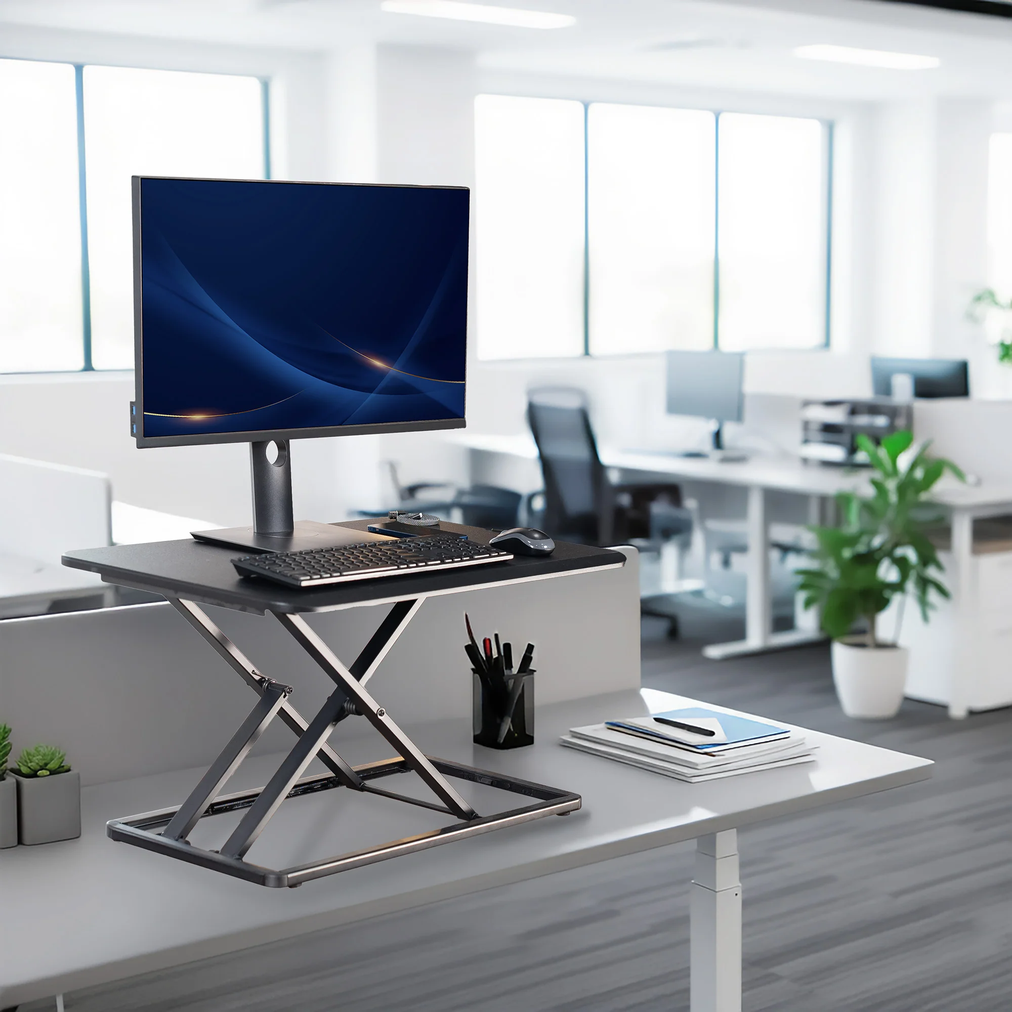 30" Single Top Standing Desk Converter - Image 6