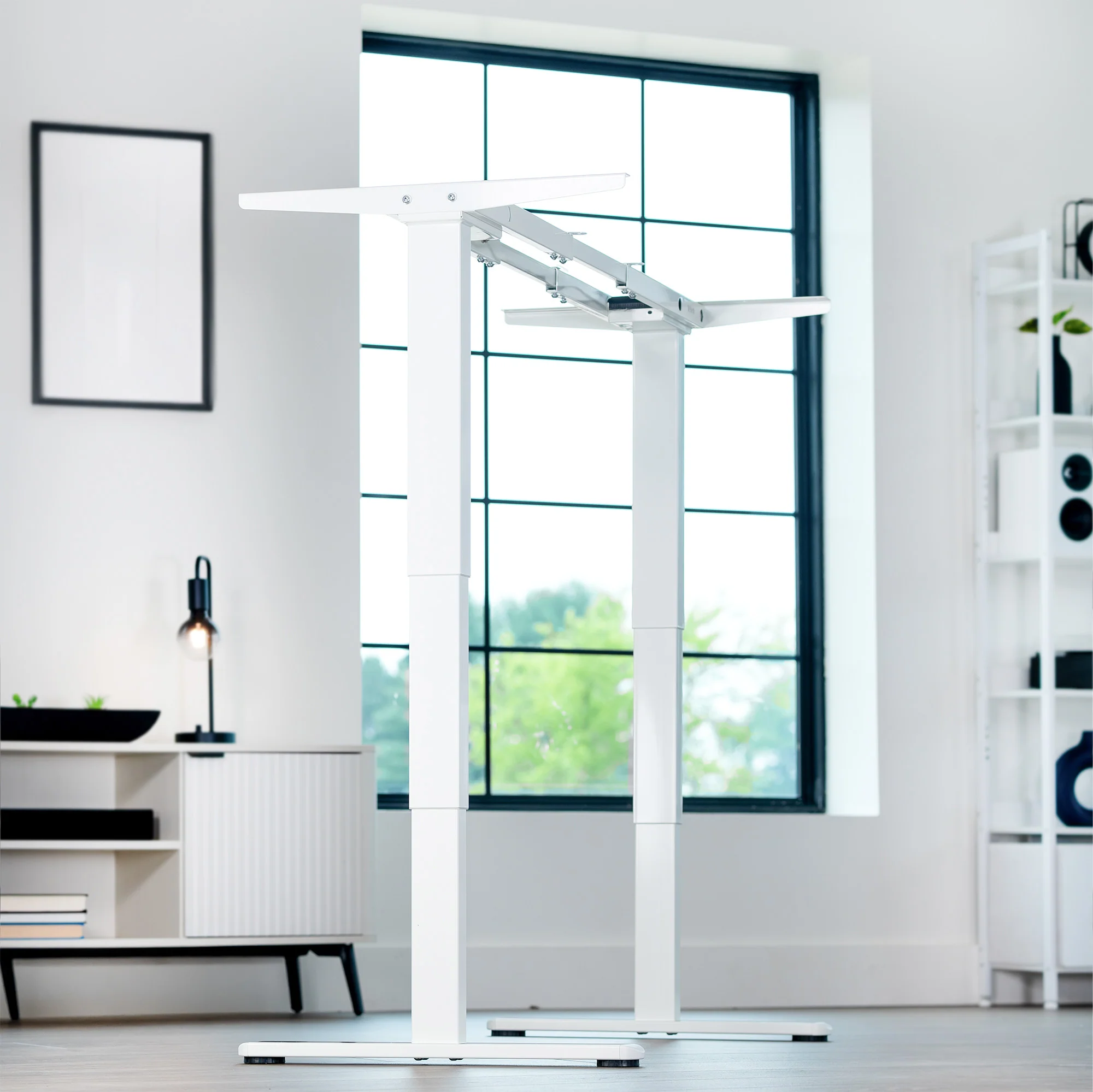 Electric Dual Motor Desk Frame with Push Button Memory Controller - Image 12