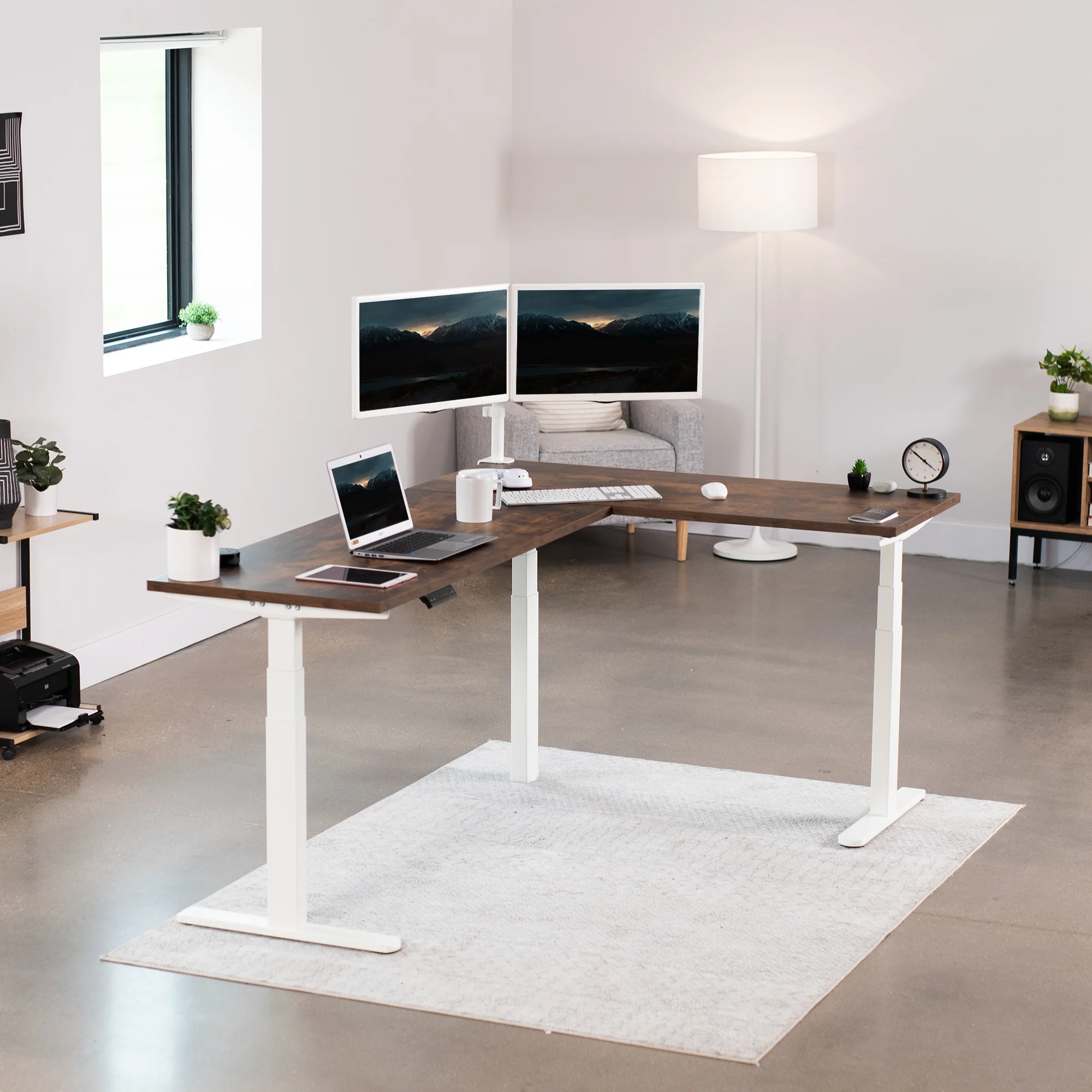Electric Multi Motor Corner Desk Frame with Memory Controller - Image 10