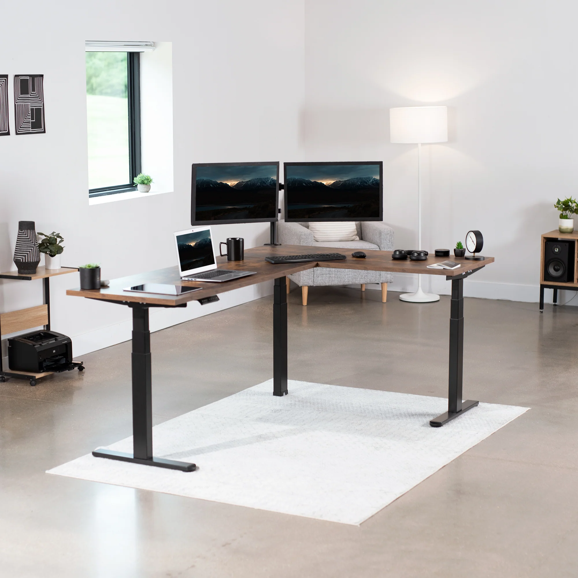 Electric Multi Motor Corner Desk Frame with Memory Controller - Image 7