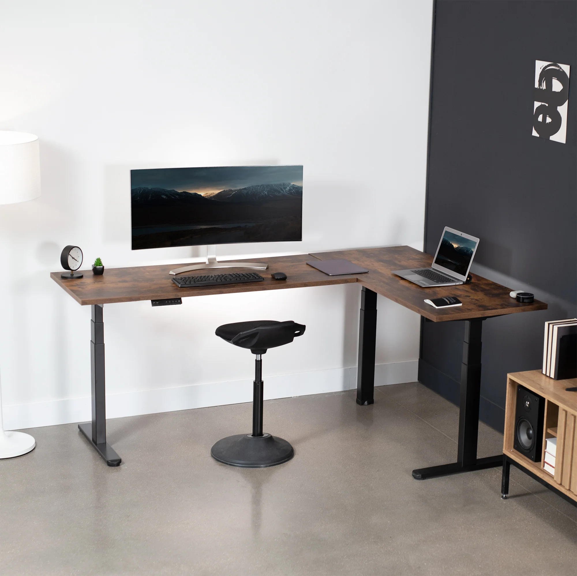 Electric Multi Motor Corner Desk Frame with Memory Controller - Image 8