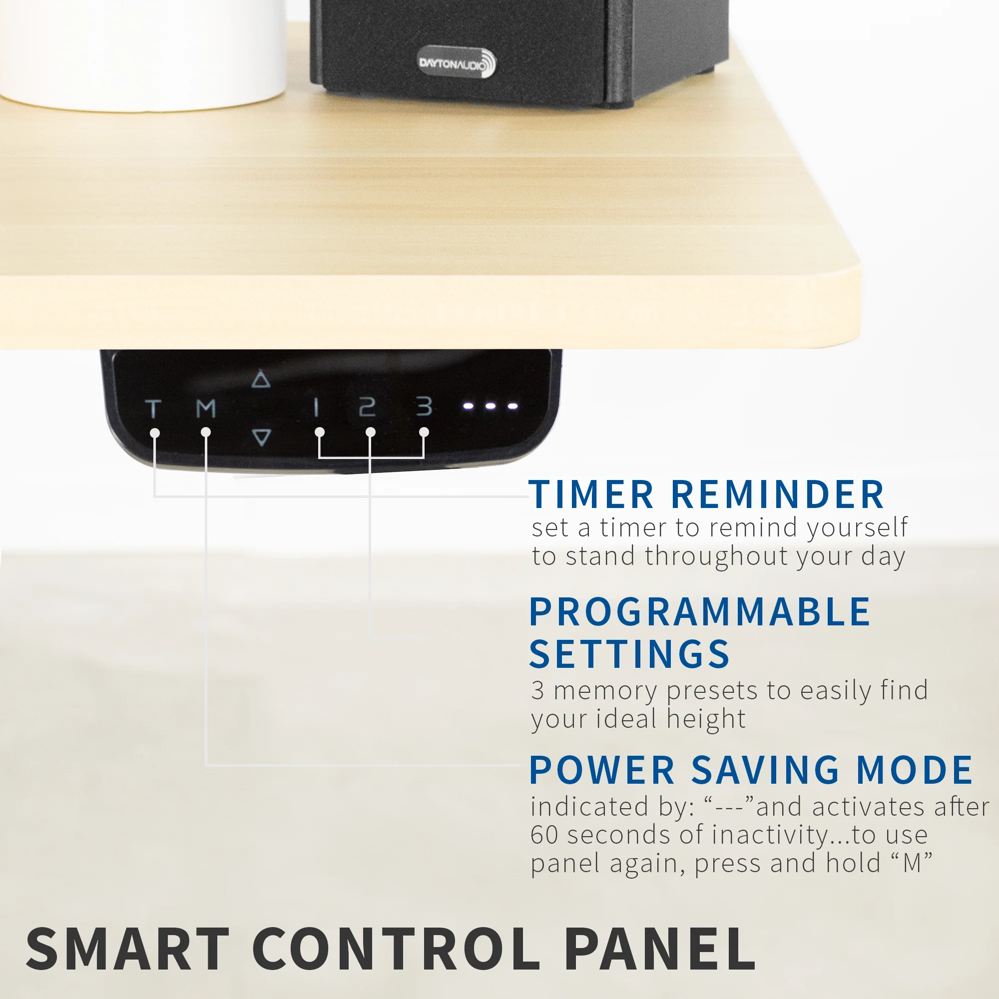 Electric Multi Motor Corner Desk Frame with Touch Screen Memory Controller - Image 5