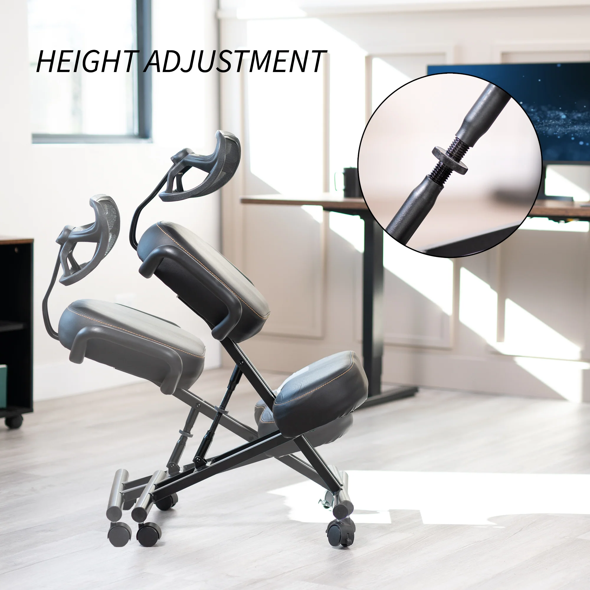 Adjustable Ergonomic Kneeling Chair with Back Support - Image 5