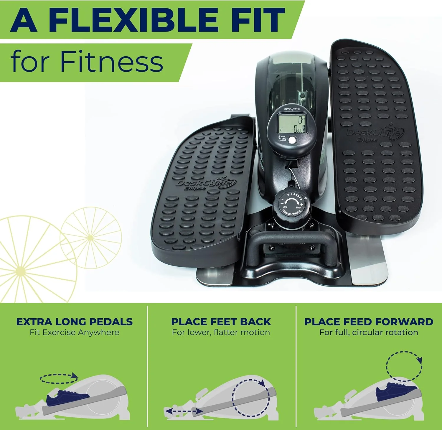 DeskCycle by VIVO Under Desk Elliptical Leg Exerciser - Image 4