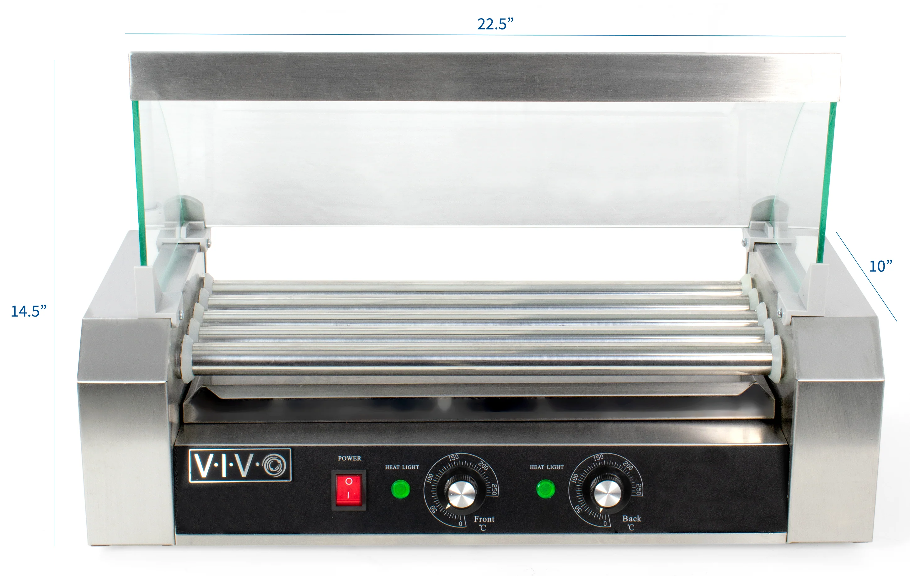 Electric Hot Dog Machine with Sanitation Hood - Image 3
