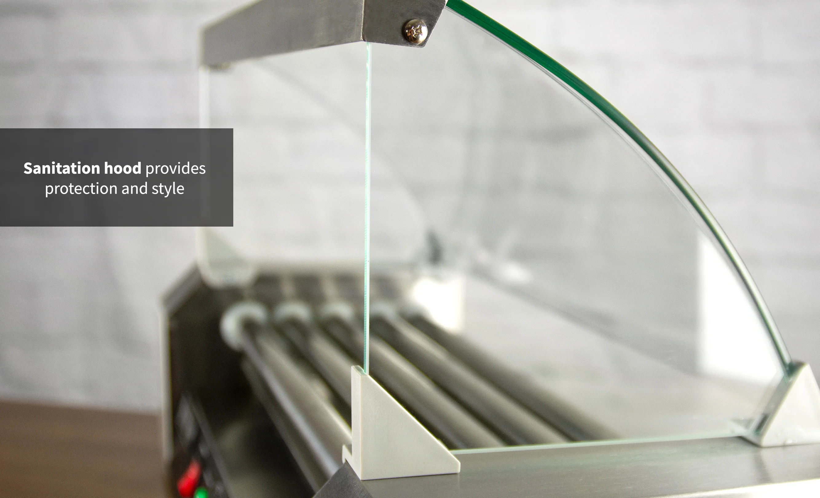 Electric Hot Dog Machine with Sanitation Hood - Image 7