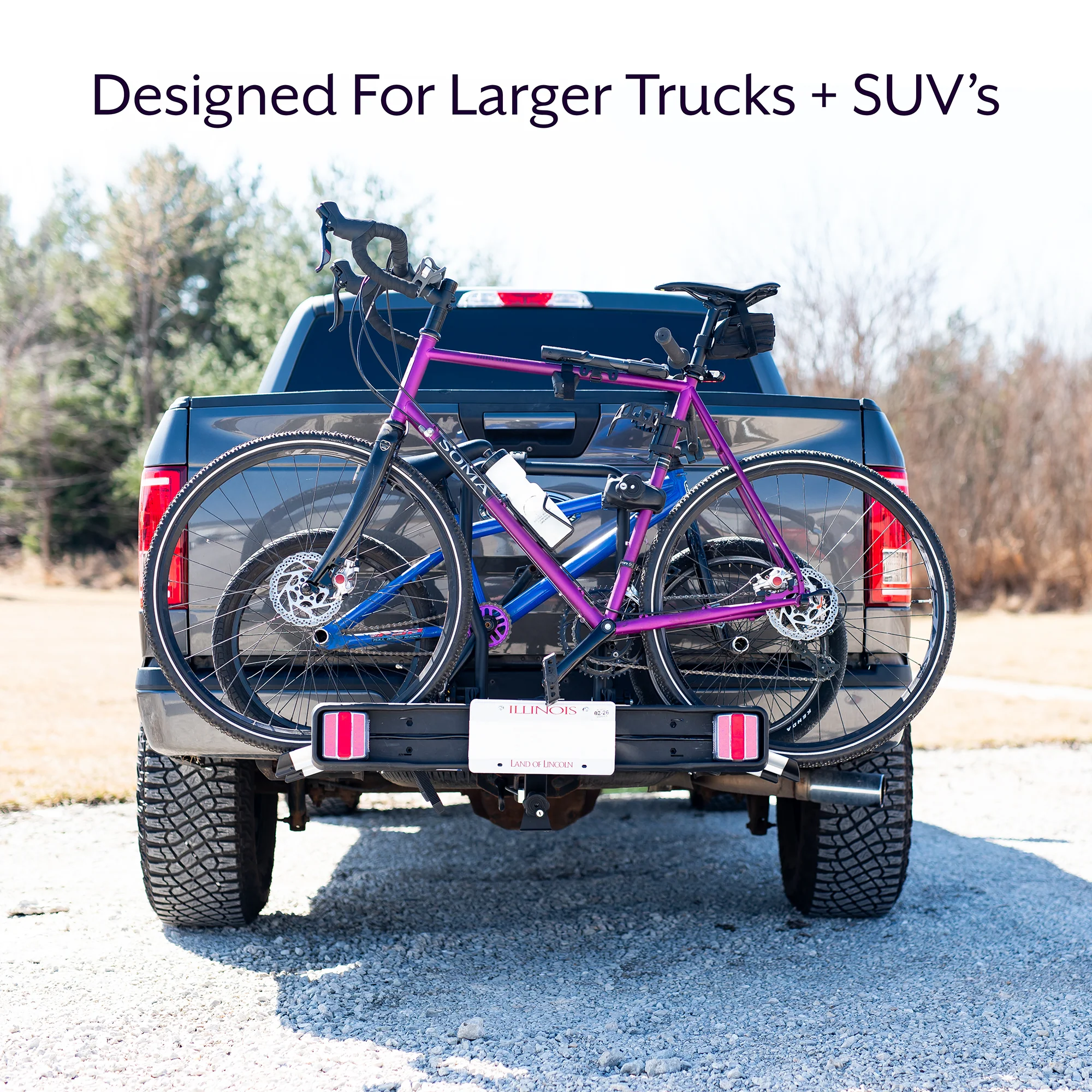 Life Finds by VIVO Hitch Bike Rack with Taillights and License Plate Holder - Image 8