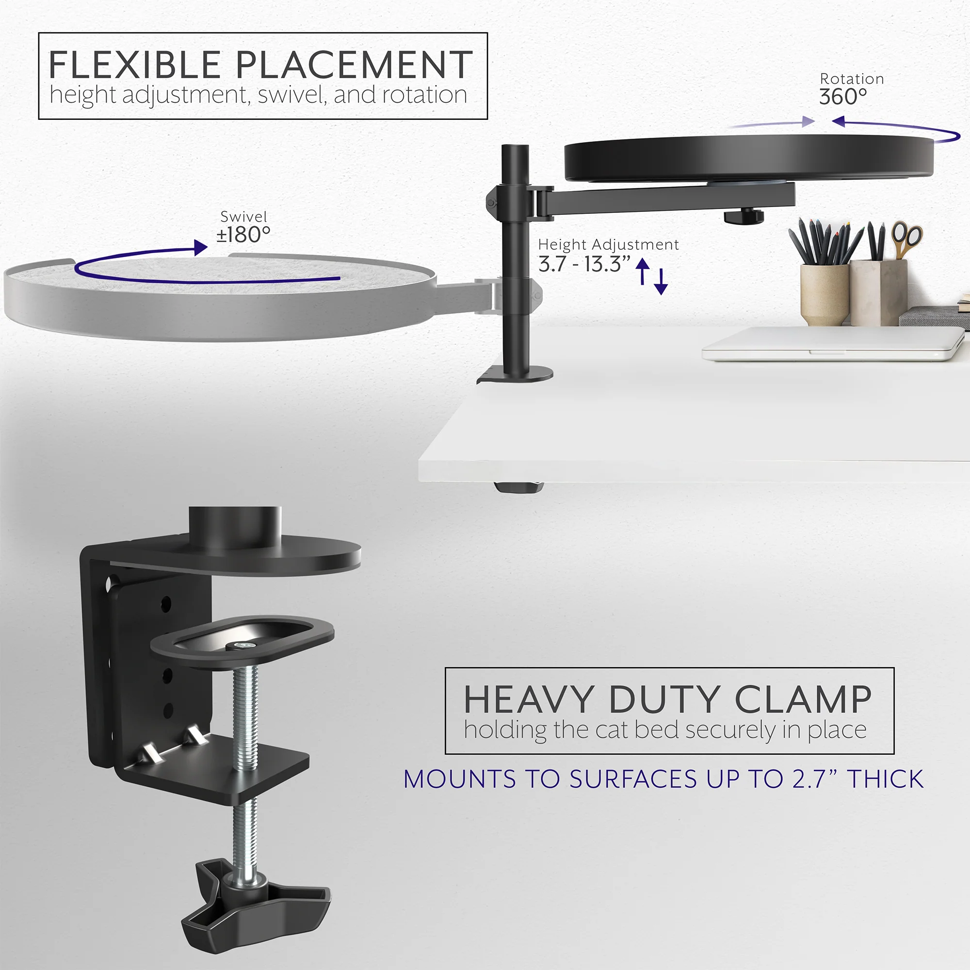 Life Finds by VIVO Clamp-On Cat Bed - Image 5