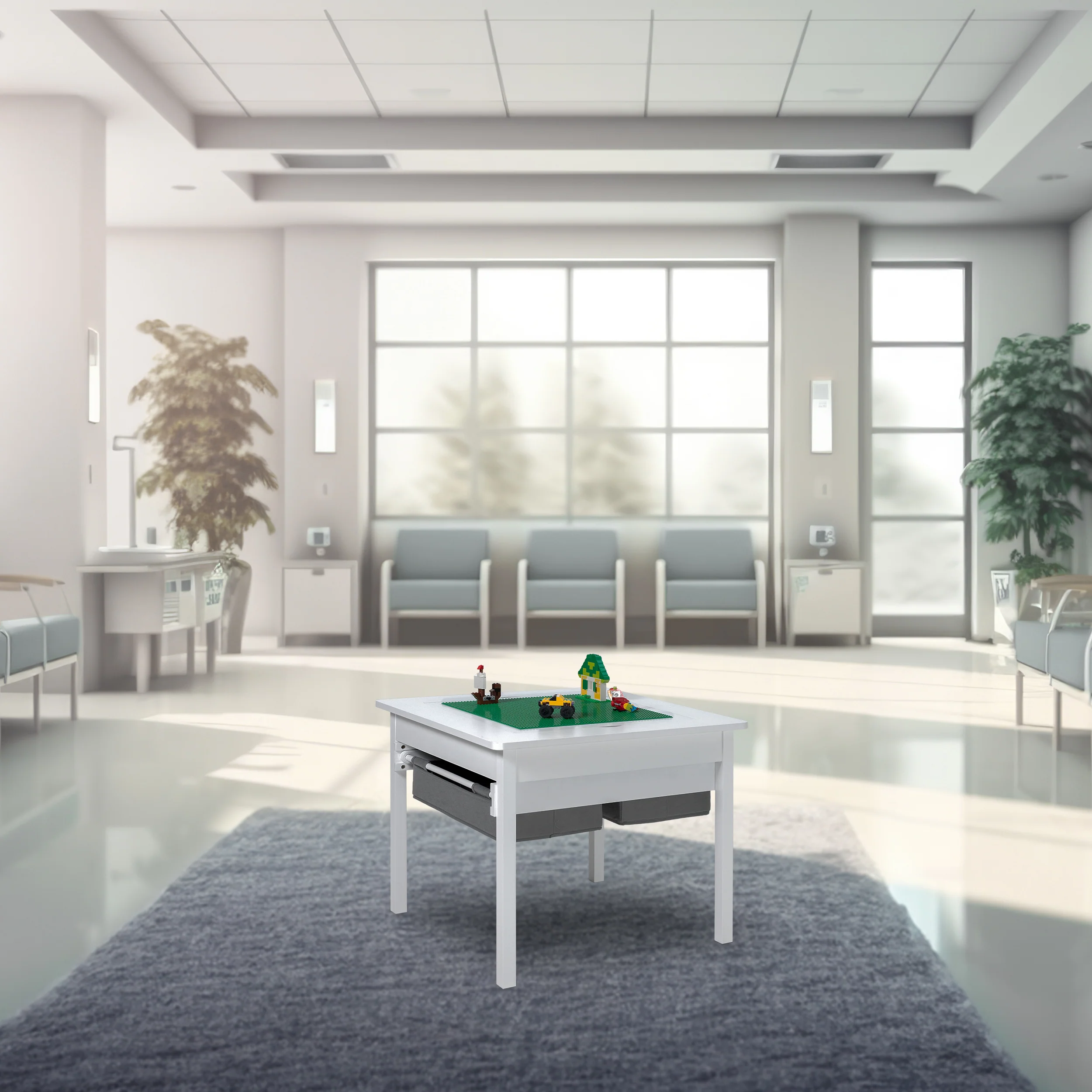 Life Finds by VIVO Table with Built-in Storage Designed for Lego Bricks - Image 8