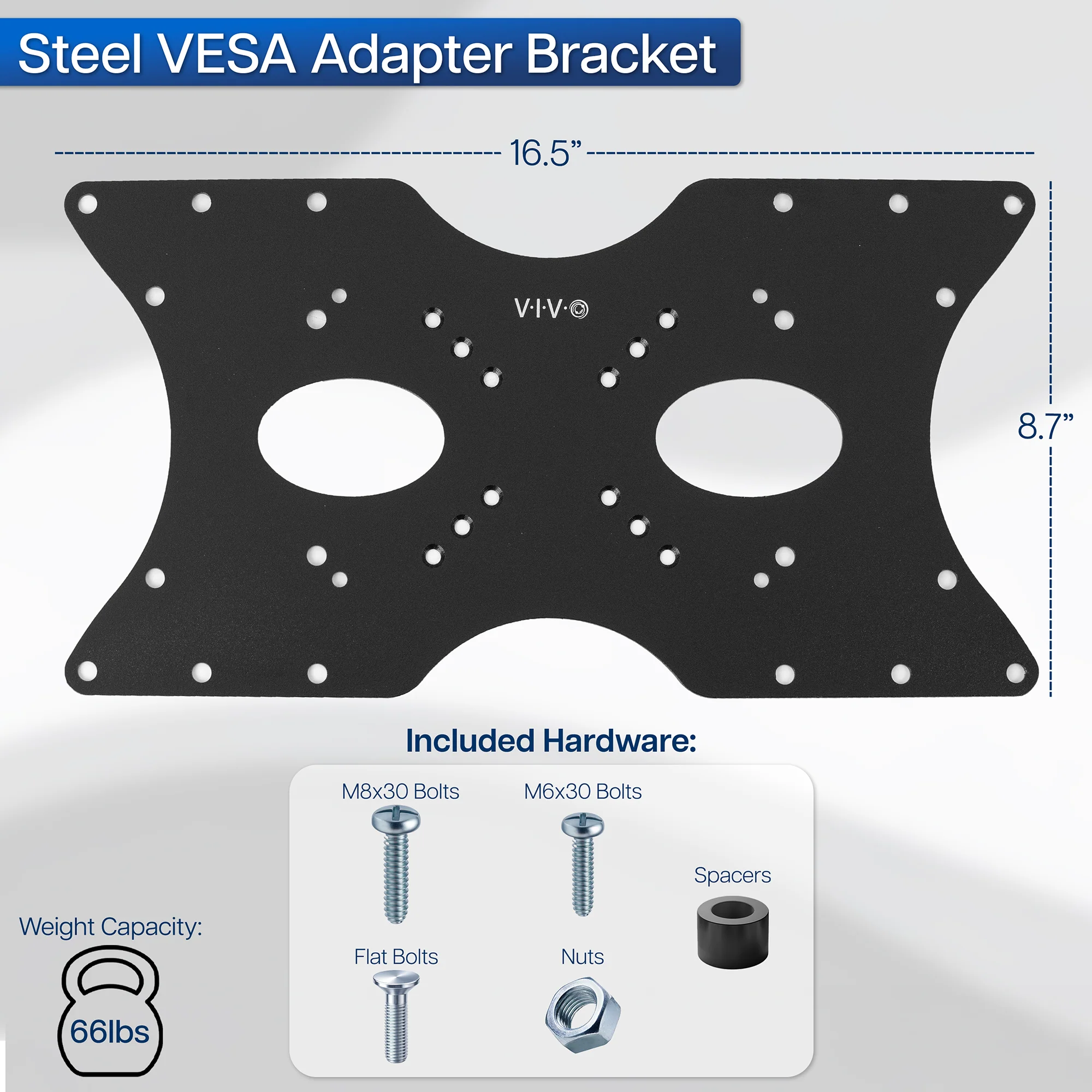VESA Monitor Adapter 50x50mm to 400x200mm - Image 3