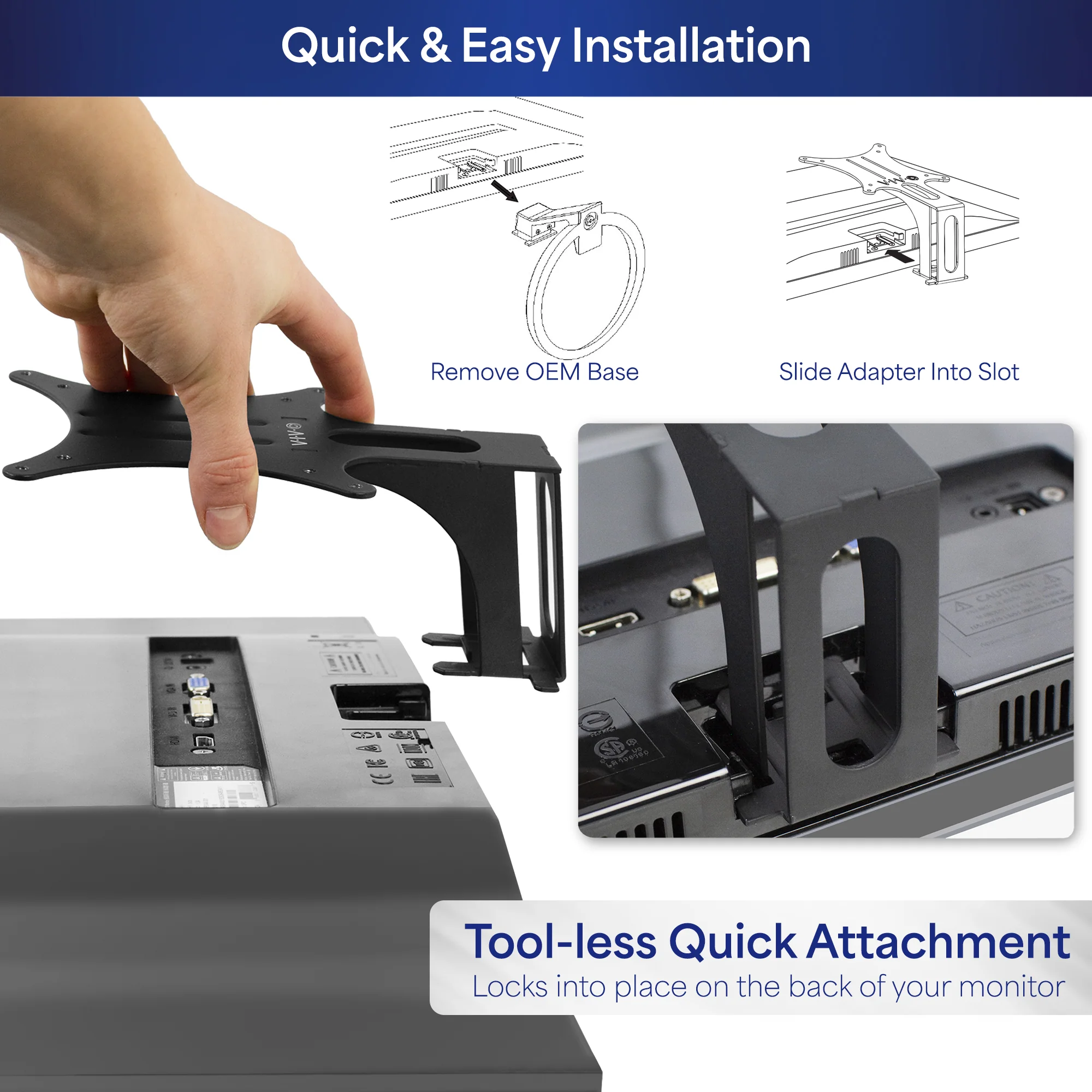 VESA Adapter for Compatible Acer and Viewsonic Monitors - Image 5