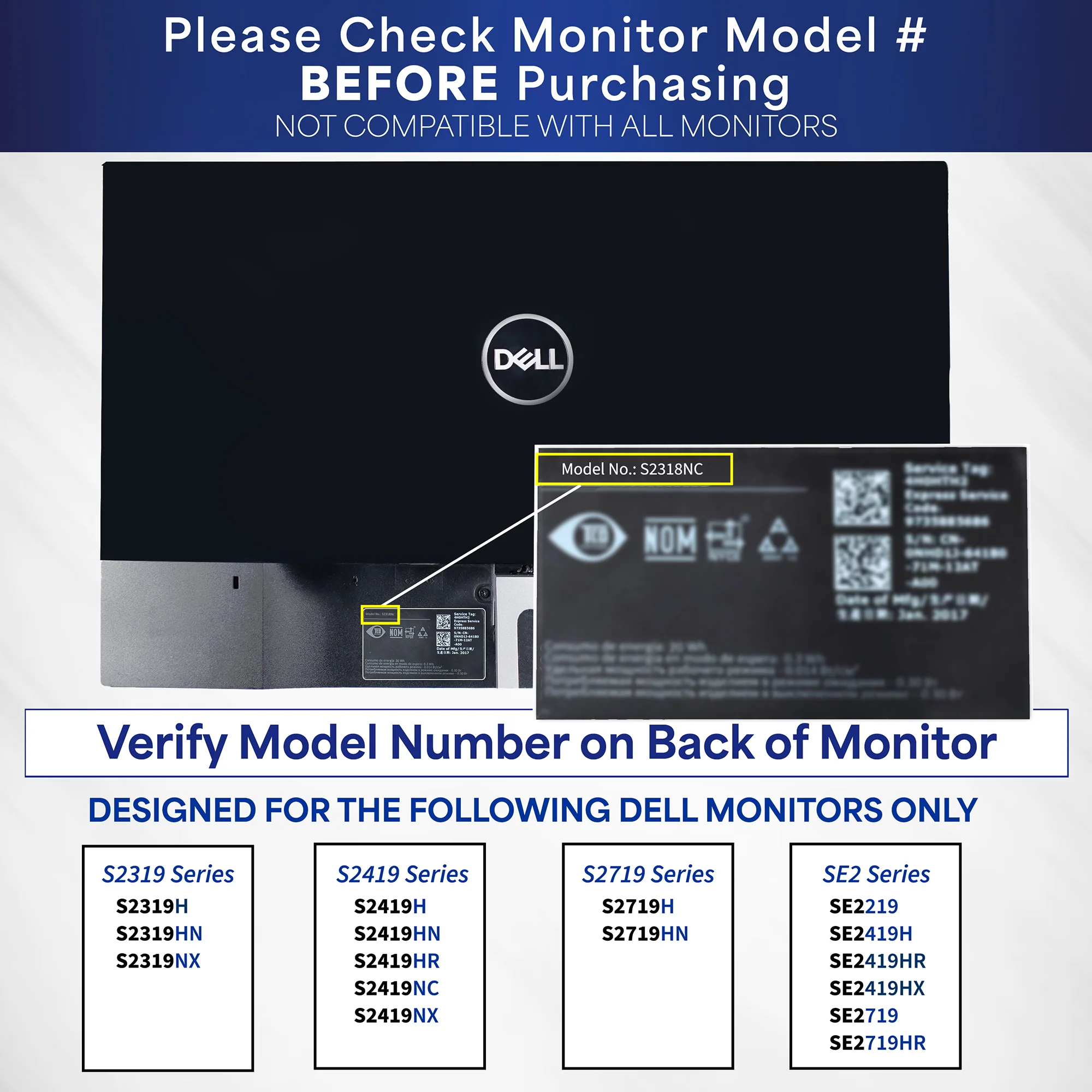 VESA Adapter for Compatible Dell Monitors - Image 3