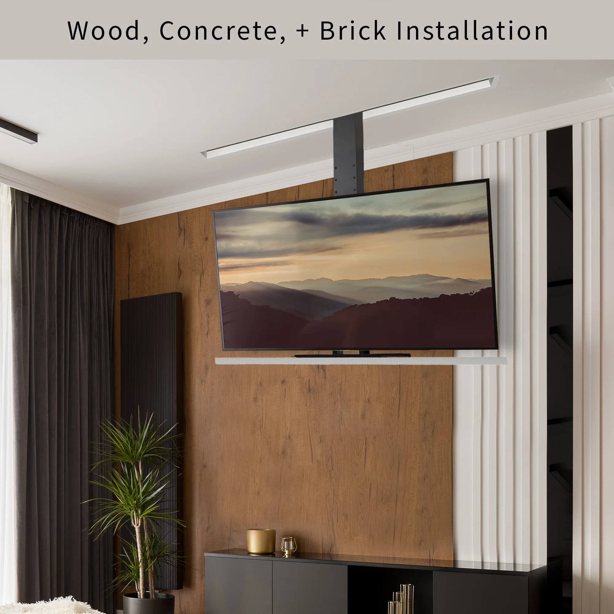 Motorized Drop Down 32” to 55” TV Mount with Remote Control - Image 4