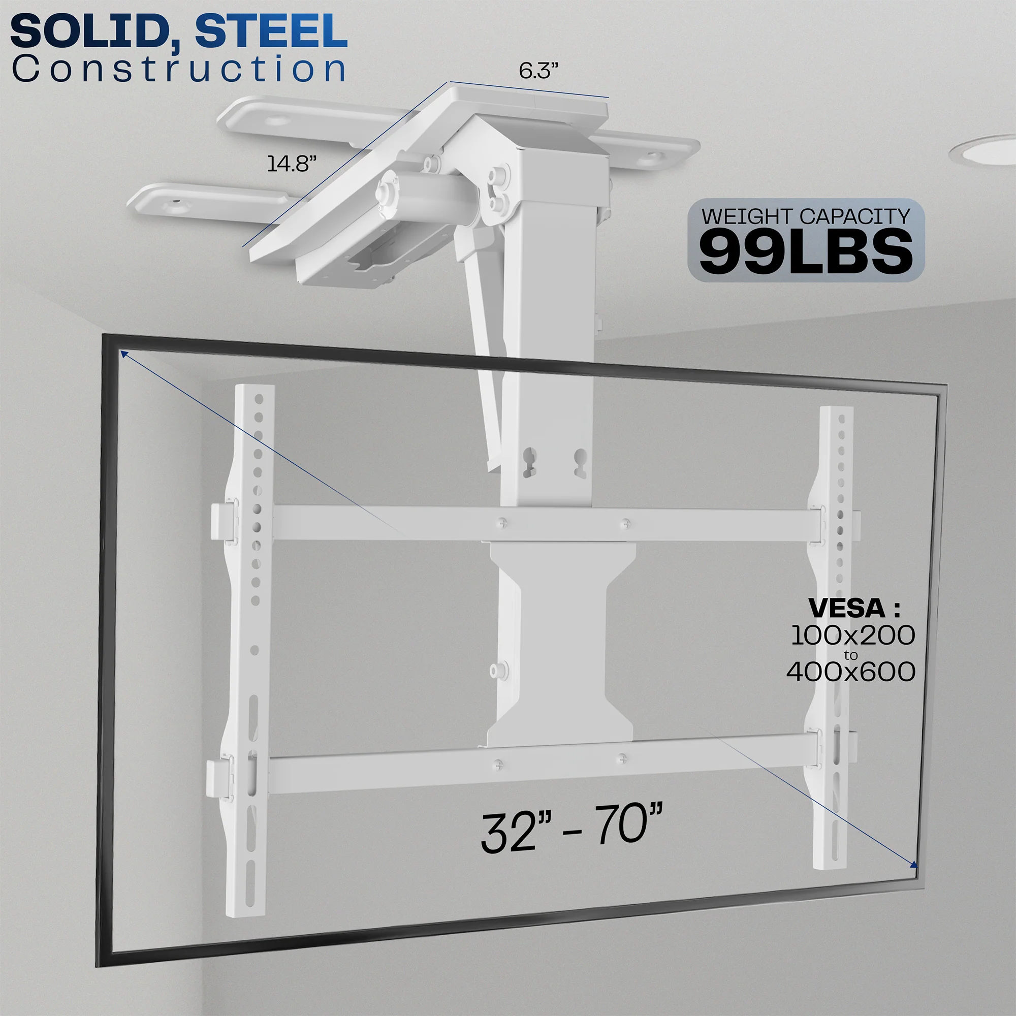 Electric Flip Down Ceiling Mount for 37" to 70" TVs - Image 12