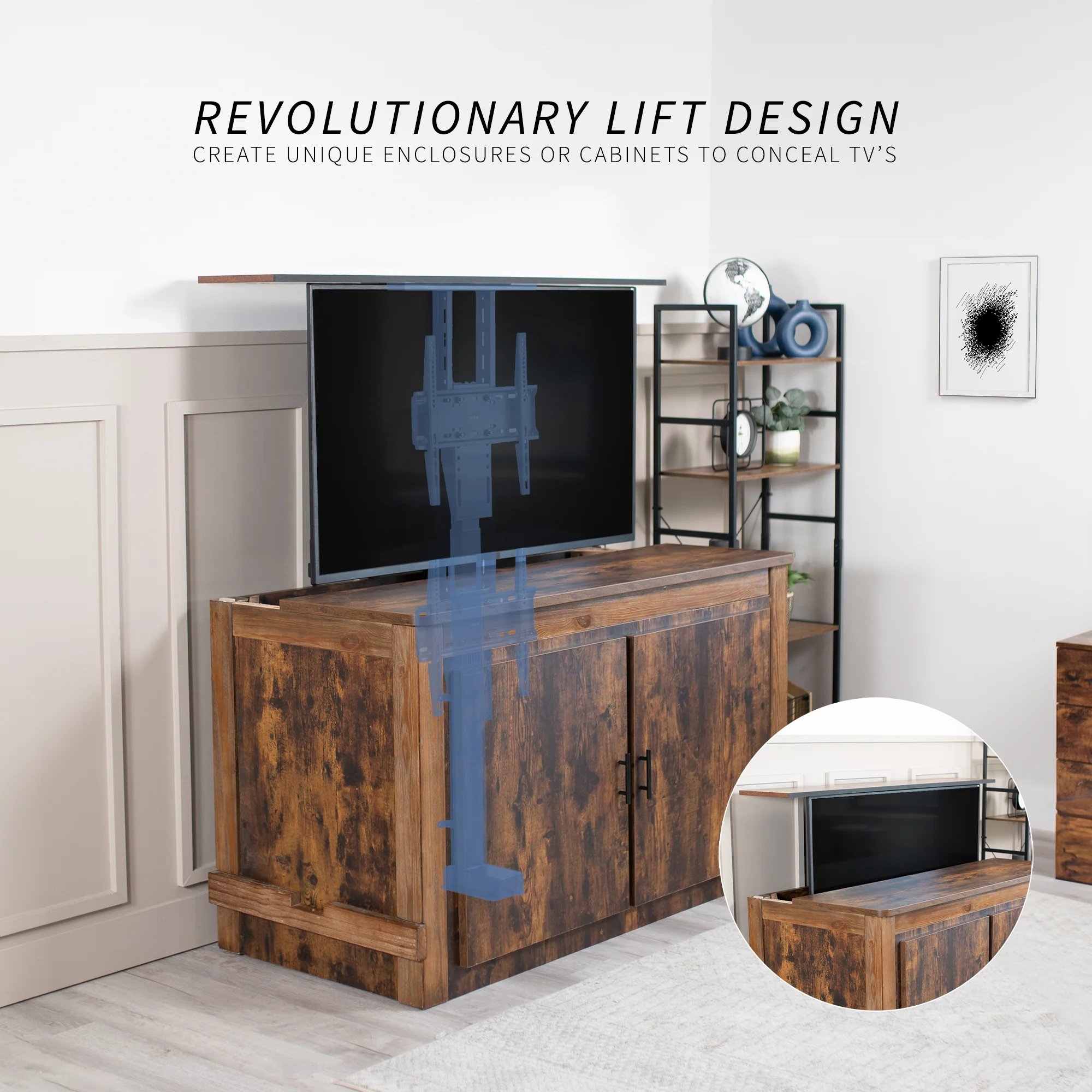 Motorized TV Stand with Remote Control - Image 8
