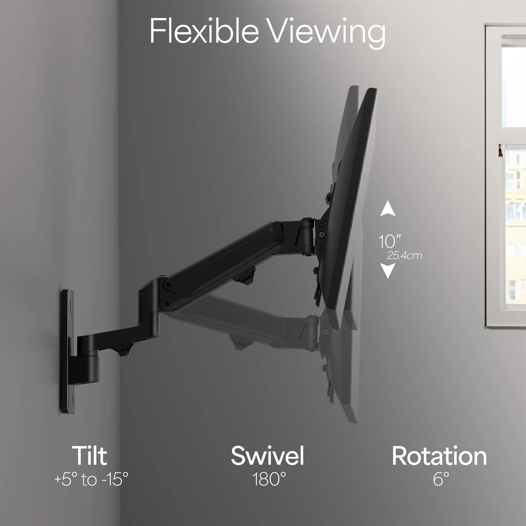 Aluminum Wall Mount for 23” to 43” TVs - Image 7