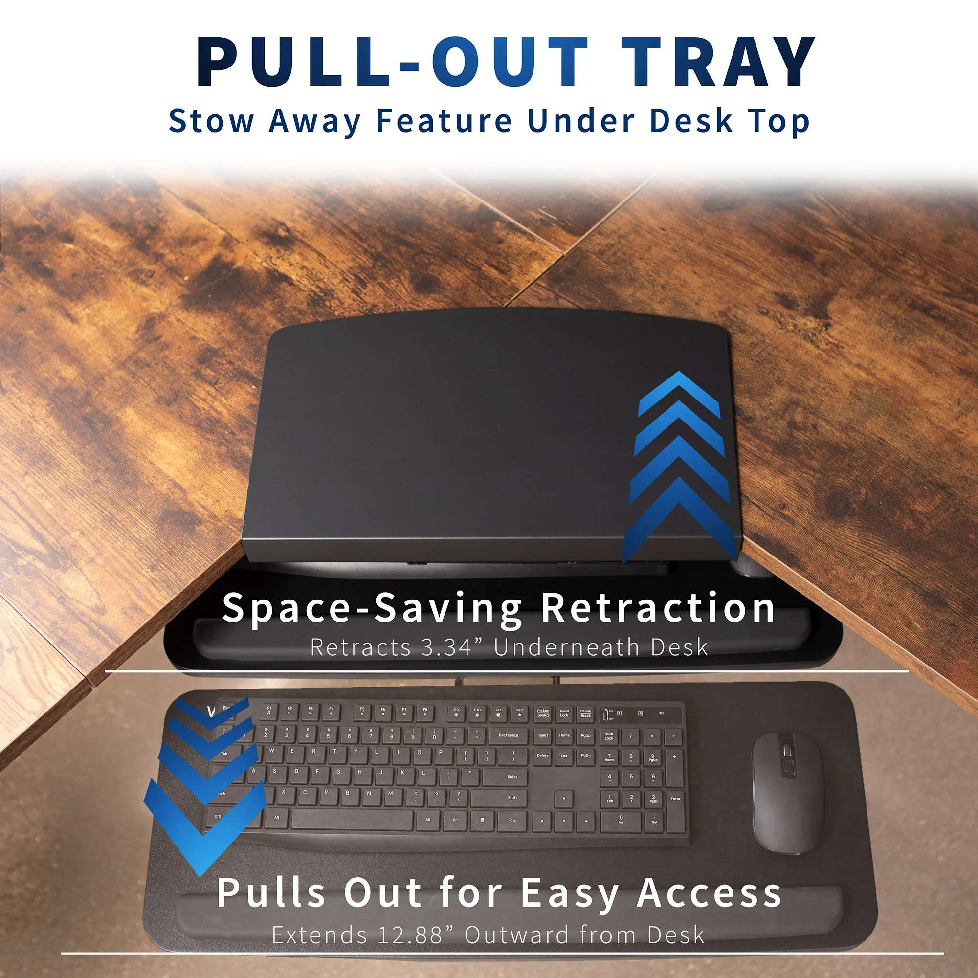 Corner Desk Keyboard Tray - Image 4